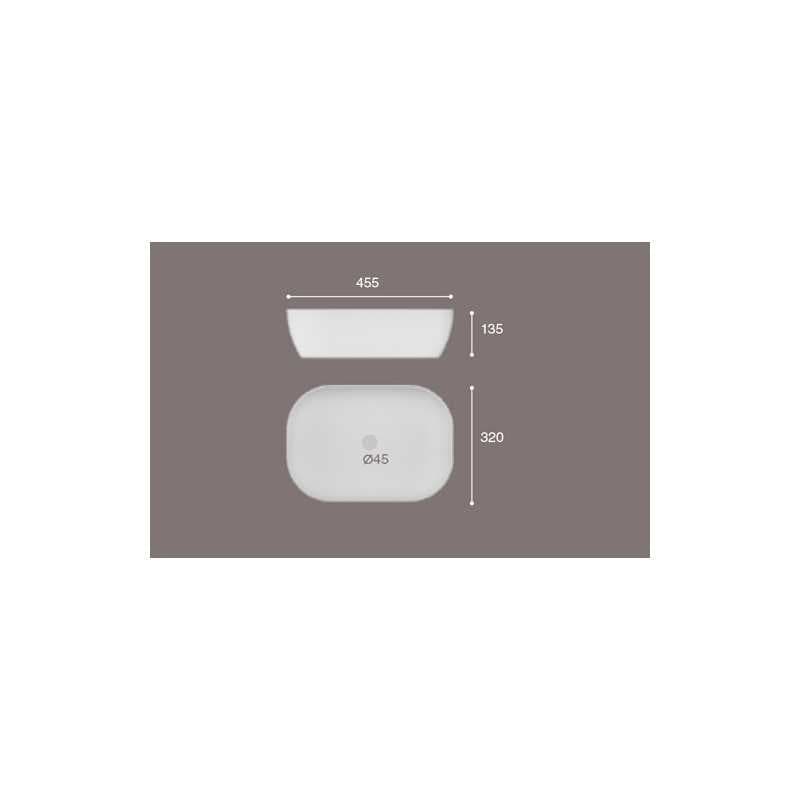 Lavabo Nalon bicolor Plata