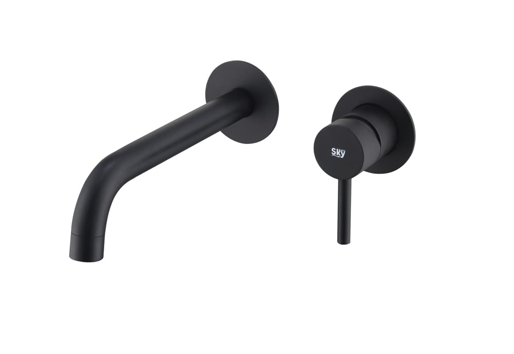 Grifo Monomando de Lavabo Empotrado CLOUD Negro Mate