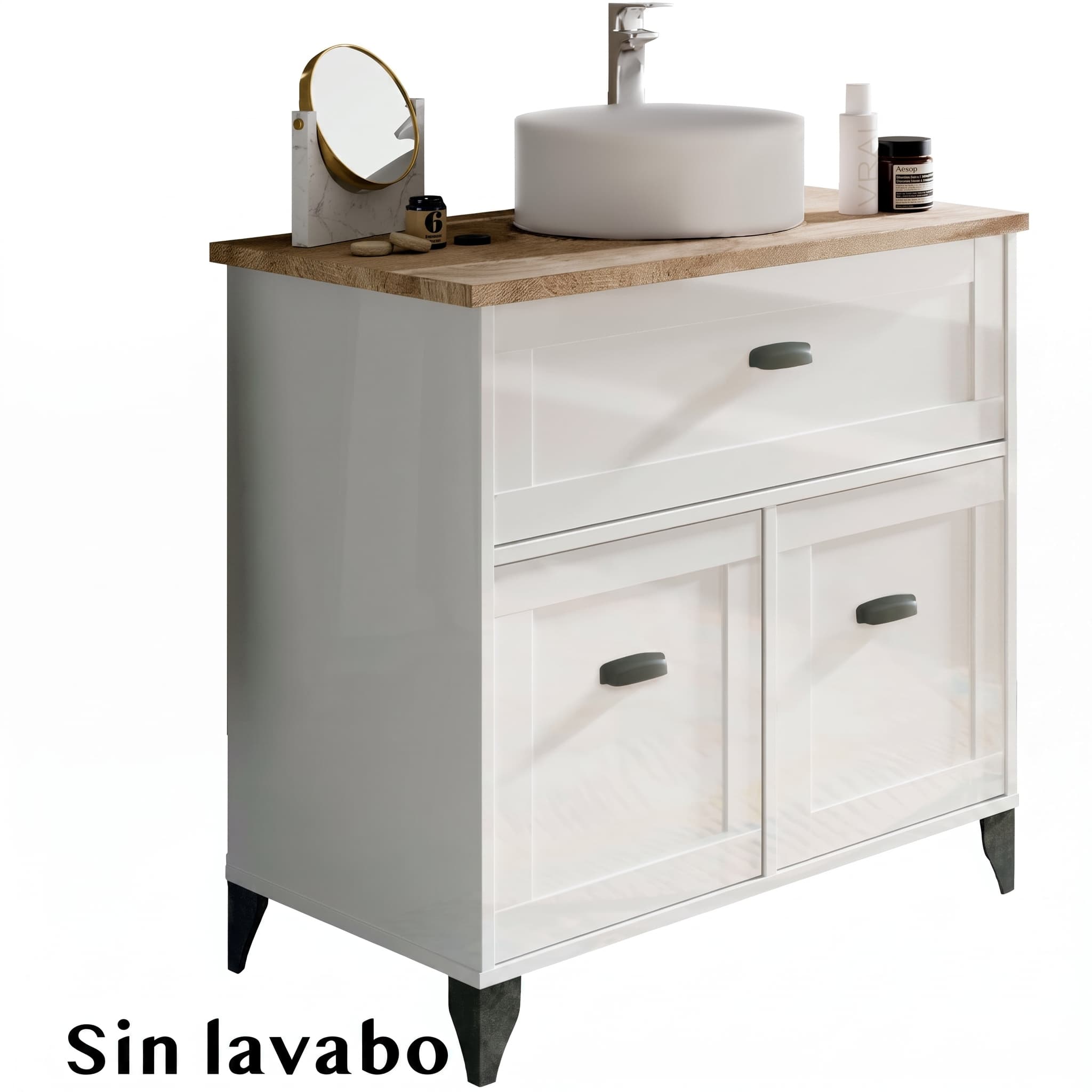 Mueble de lavabo Toscana 80 (sin lavabo) en KIT