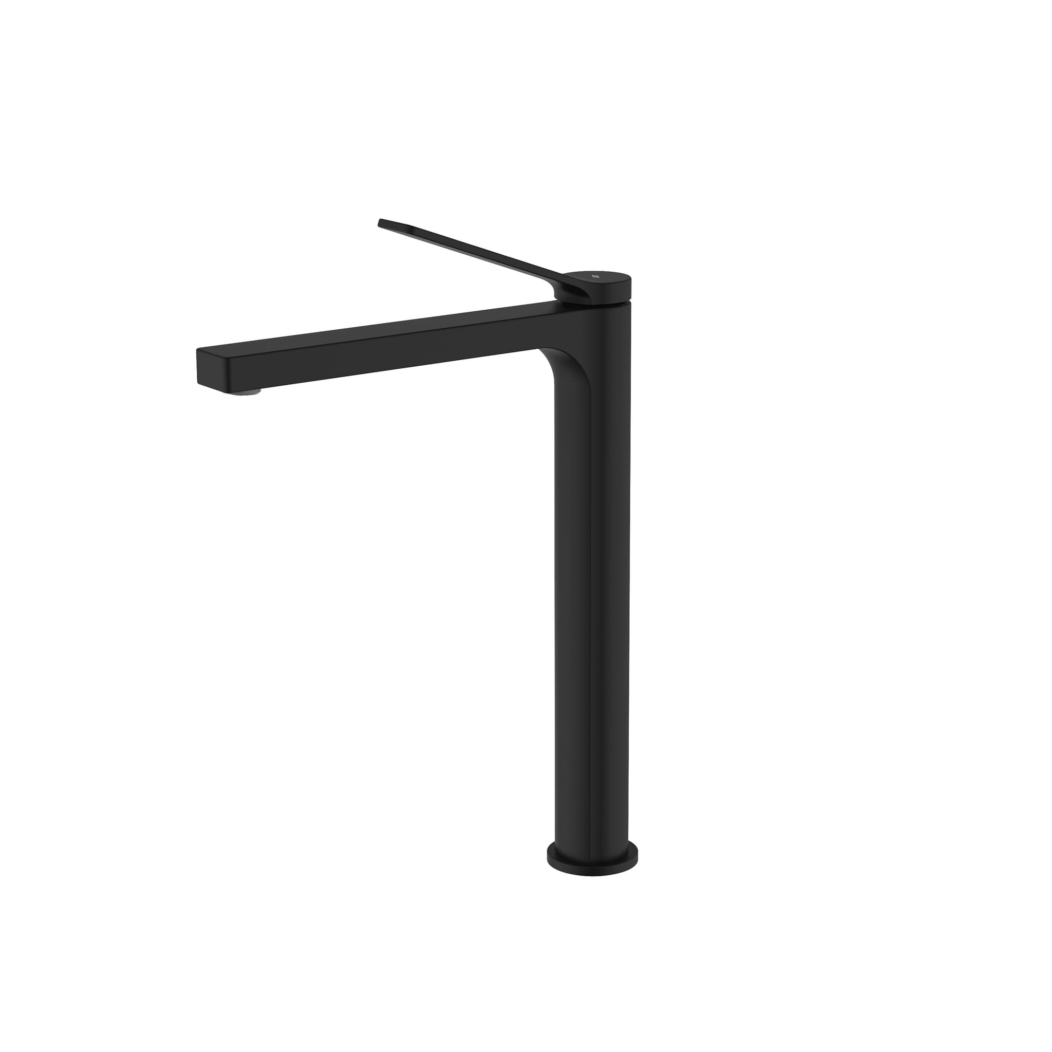 Grifo de lavabo de caño alto Tarsio negro mate 3202NG