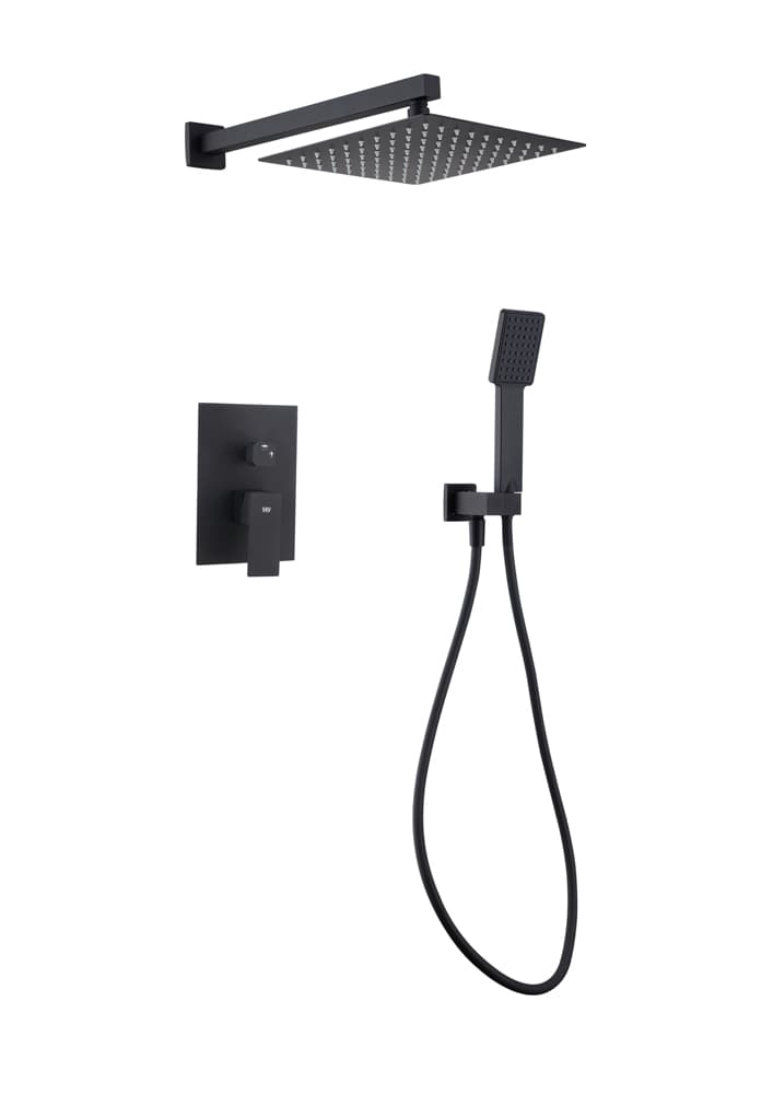 Conjunto de Ducha Empotrado DREAM Negro Mate