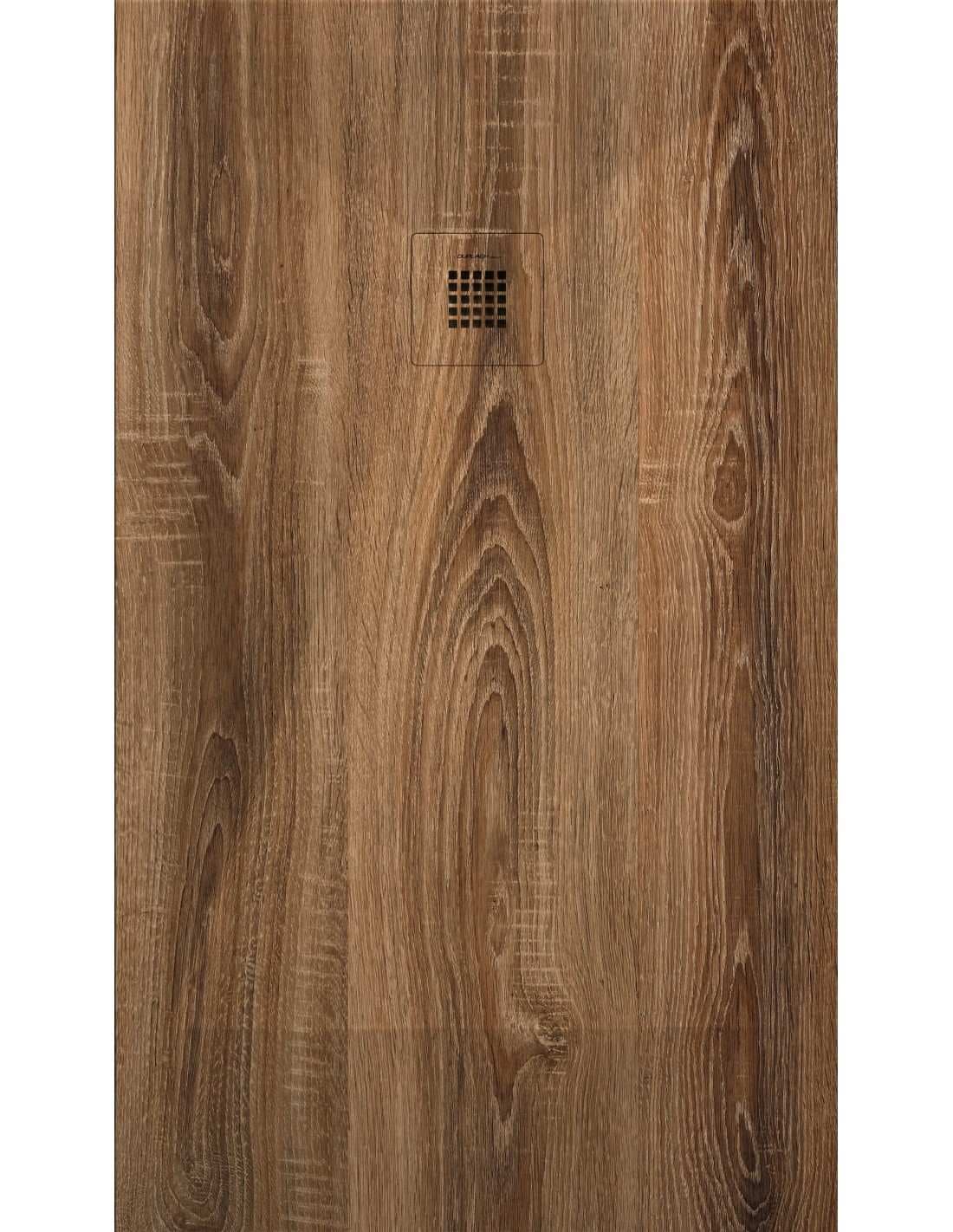 Plato de ducha 3D efecto madera nogal