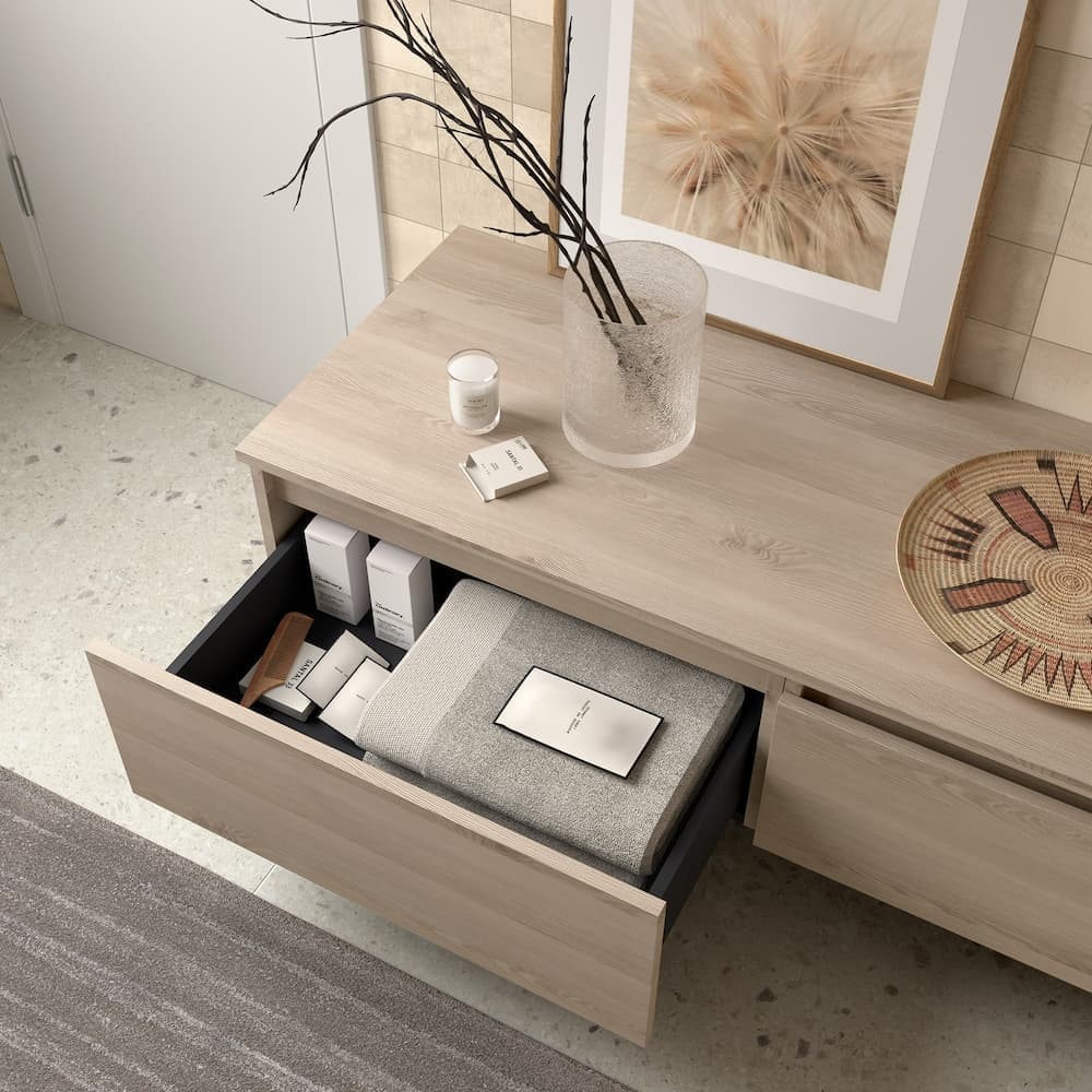 Mueble de baño suspendido Salgar Encimera Domus + complementos 60-120