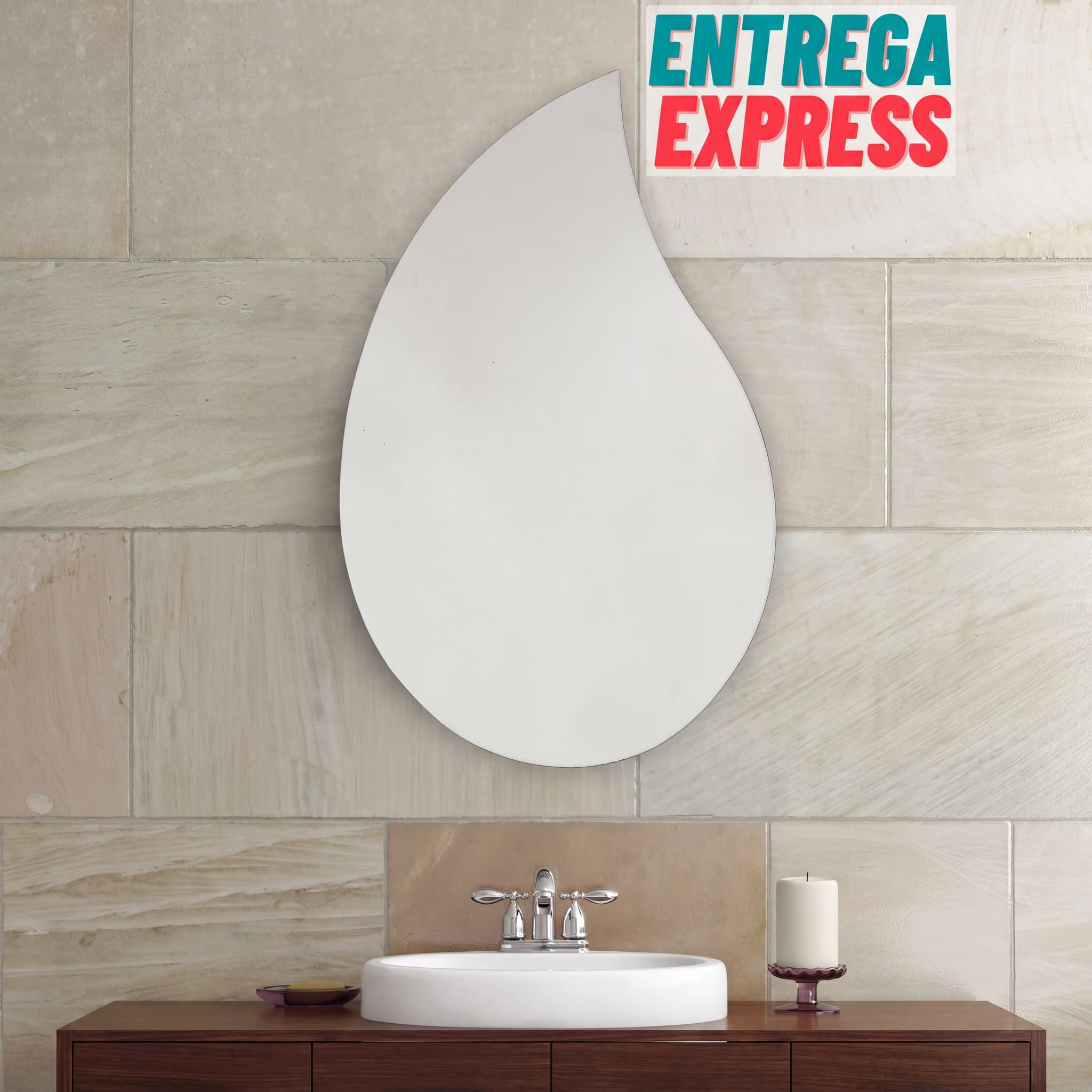 Espejo de baño gota B-910
