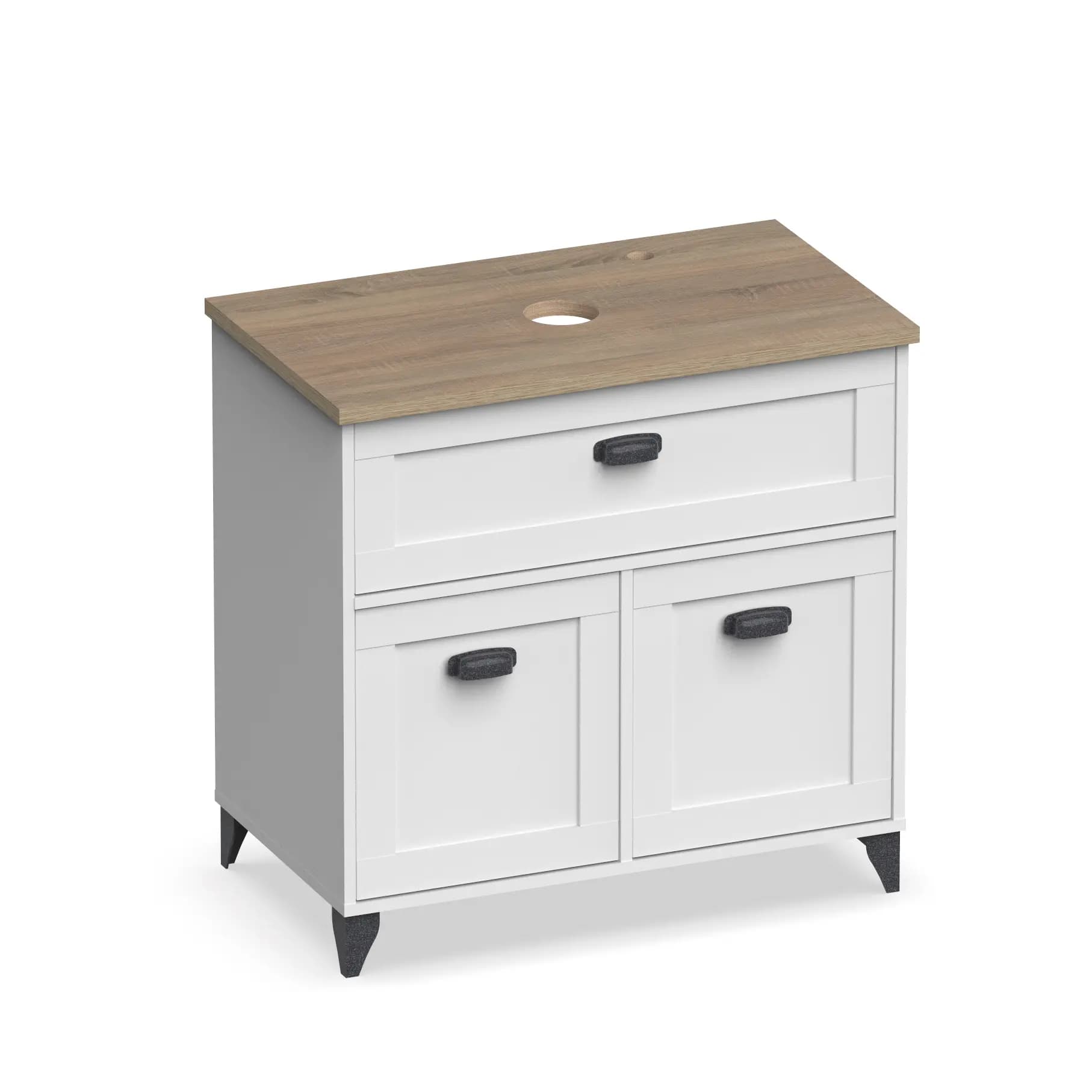 Mueble de lavabo Toscana 80 (con lavabo) en KIT