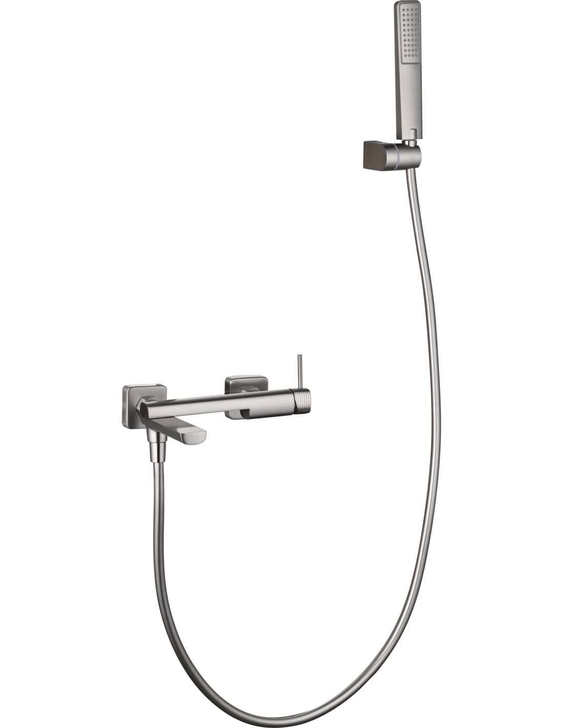 KIT BAÑO/DUCHA MONOMANDO FIRENZE NÍQUEL CEPILLADO BDF065-4NQ