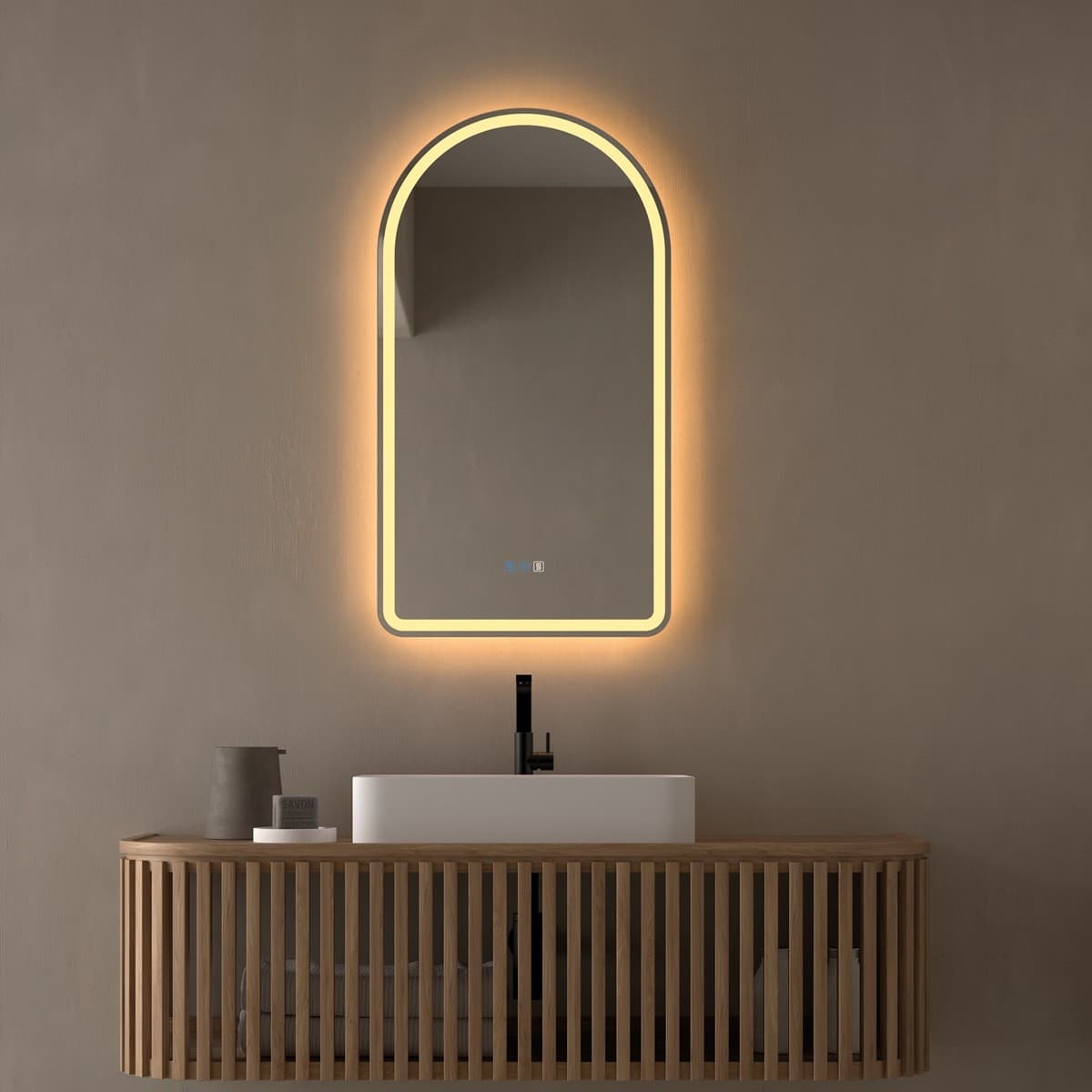Espejo de baño con luz LED Ovalado Para Baño Acueducto de Dyled