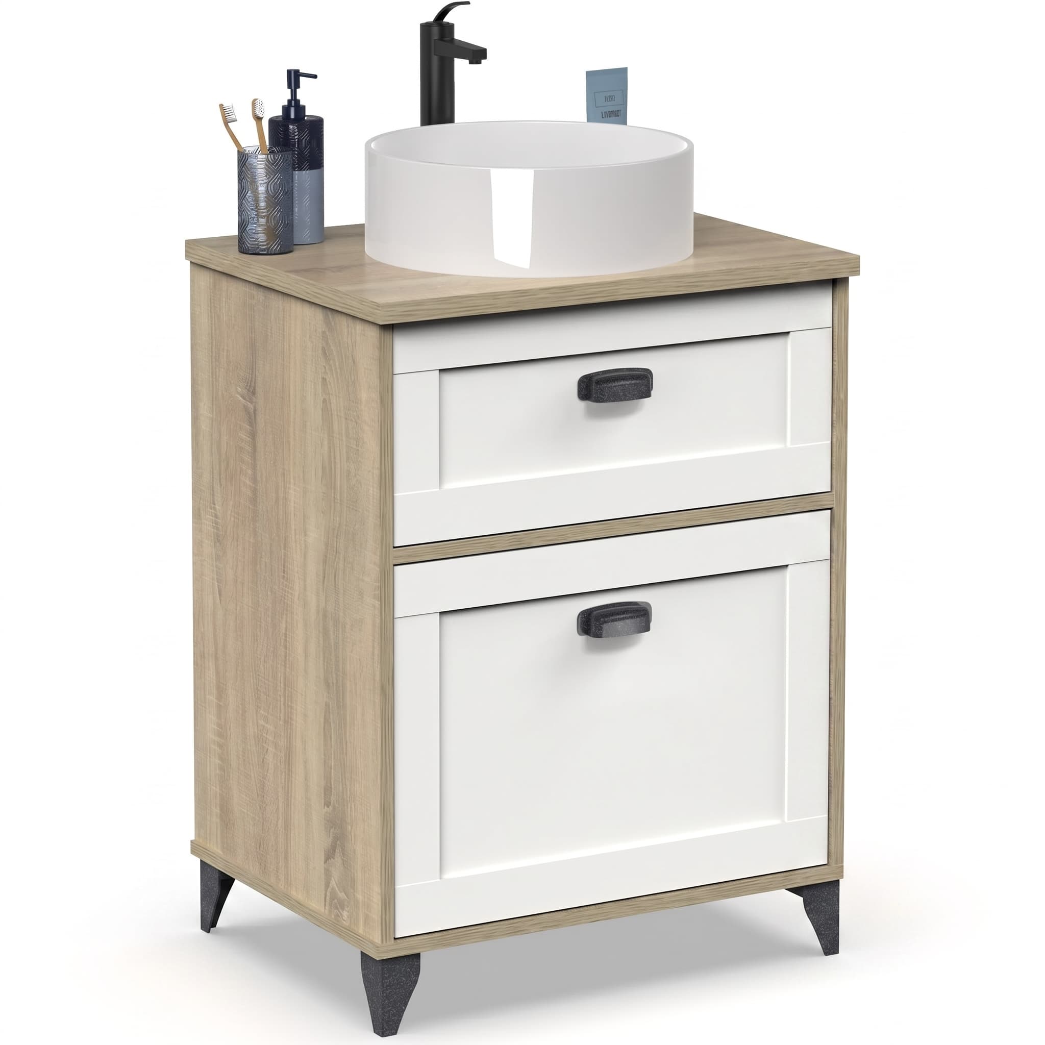 Mueble de lavabo Toscana 60 (sin lavabo) en KIT