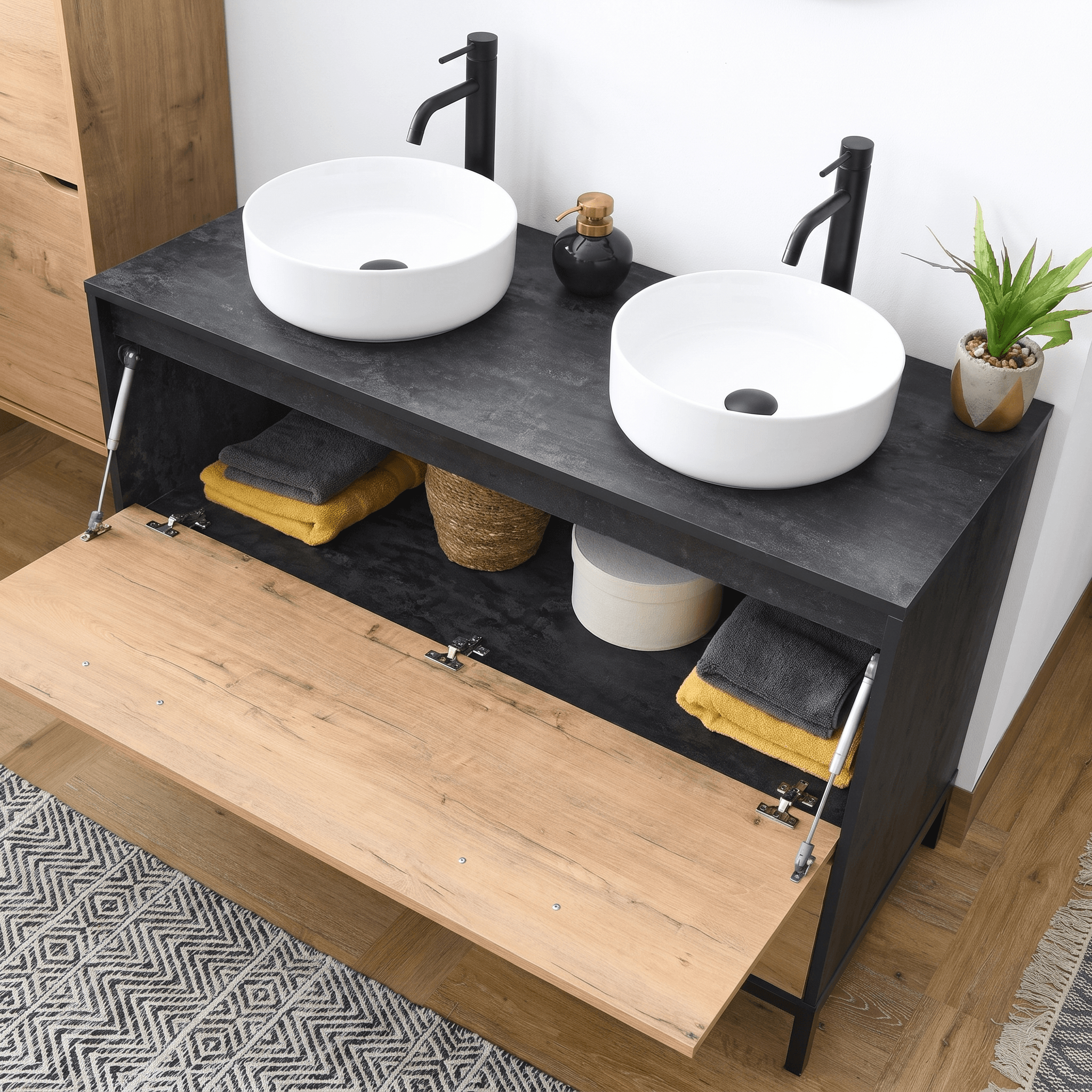 Mueble de lavabo Sena 120 dos senos en KIT