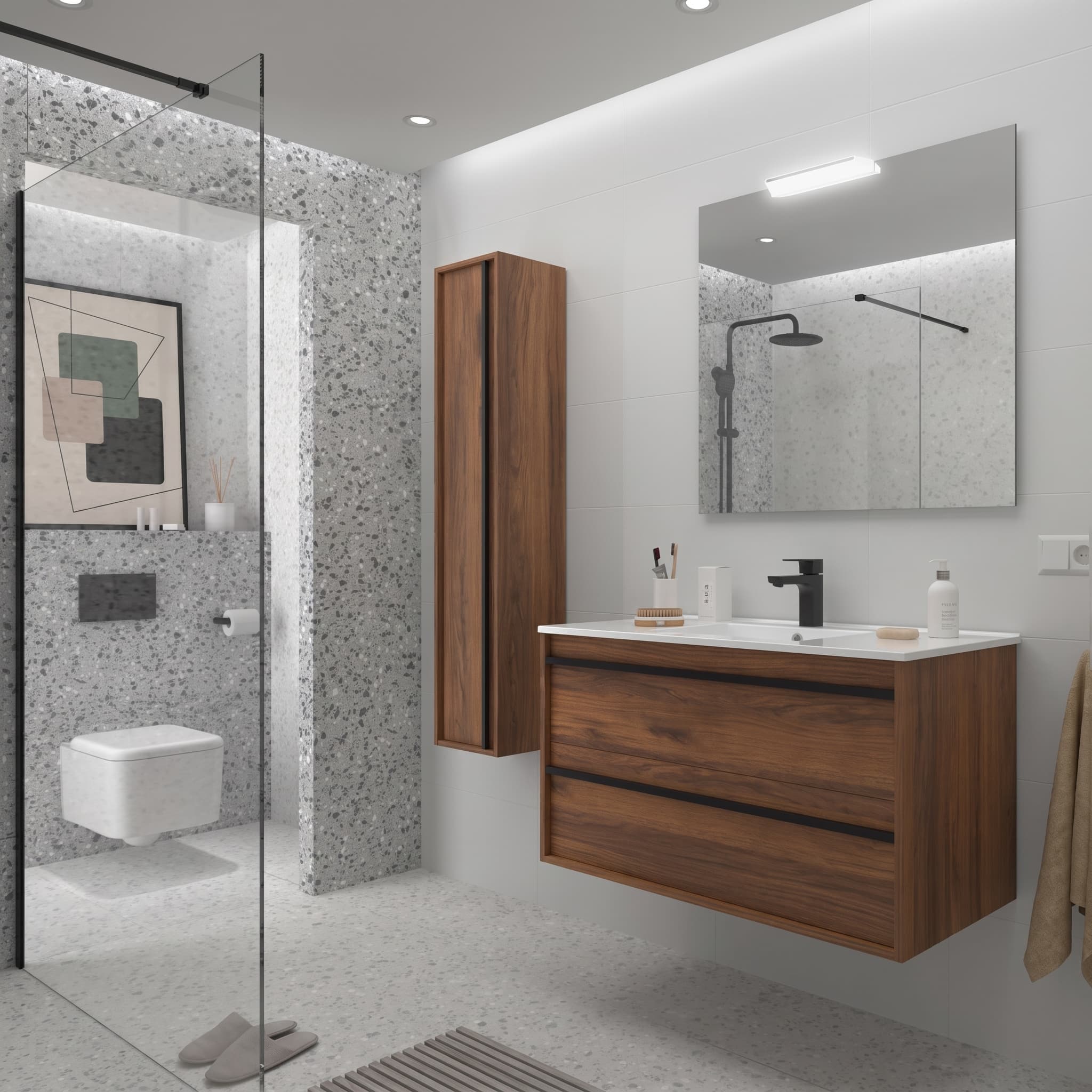 Mueble baño suspendido ATTILA de Salgar 60-70-80-100