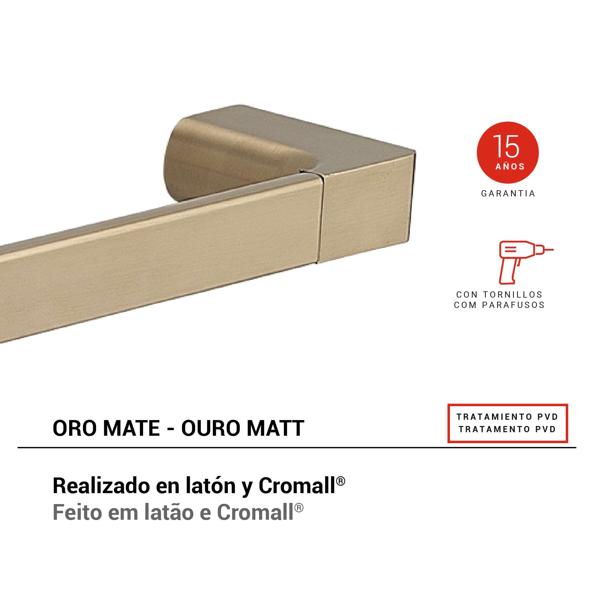 toallero 60 cm pirenei oro mate