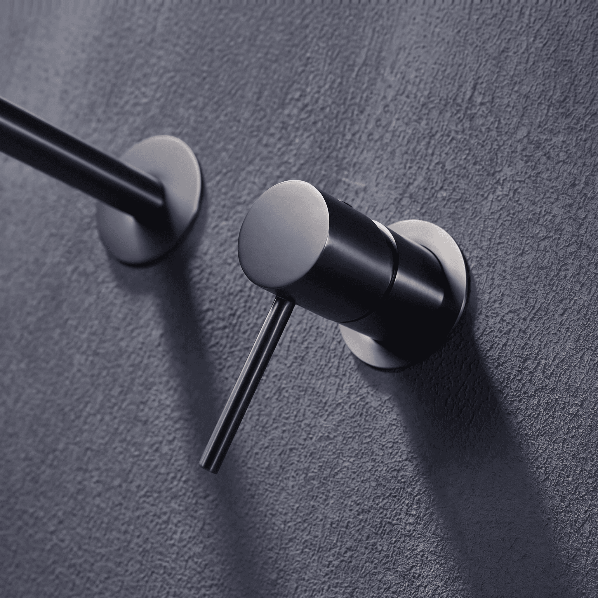Monomando lavabo empotrado Monza black gun metal / GLM039/BGM