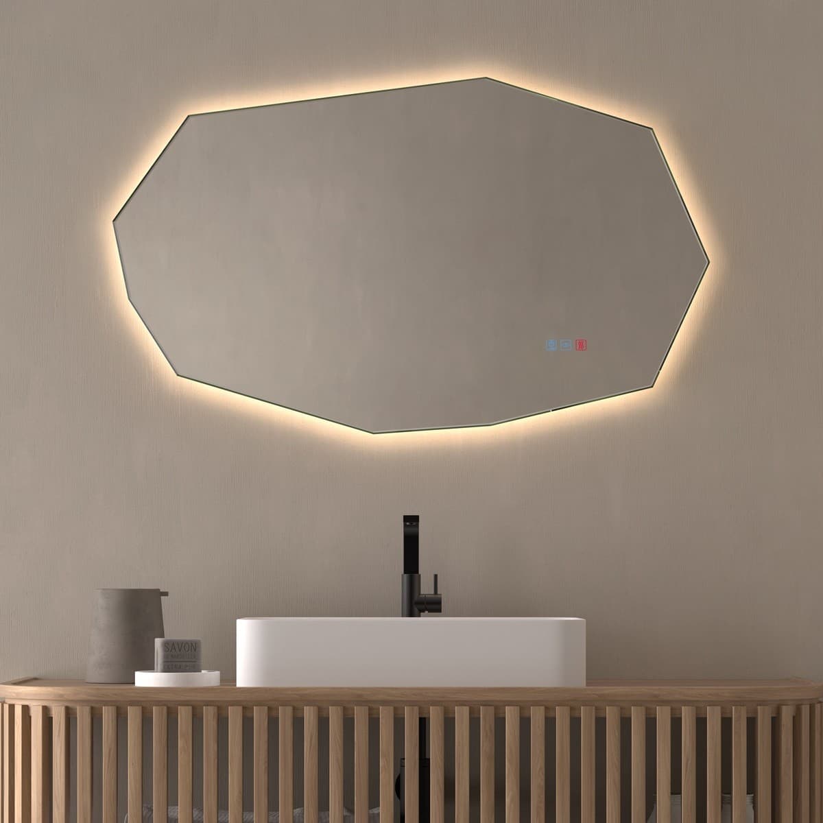 Espejo de baño con luz LED  Gaudi de Dyled