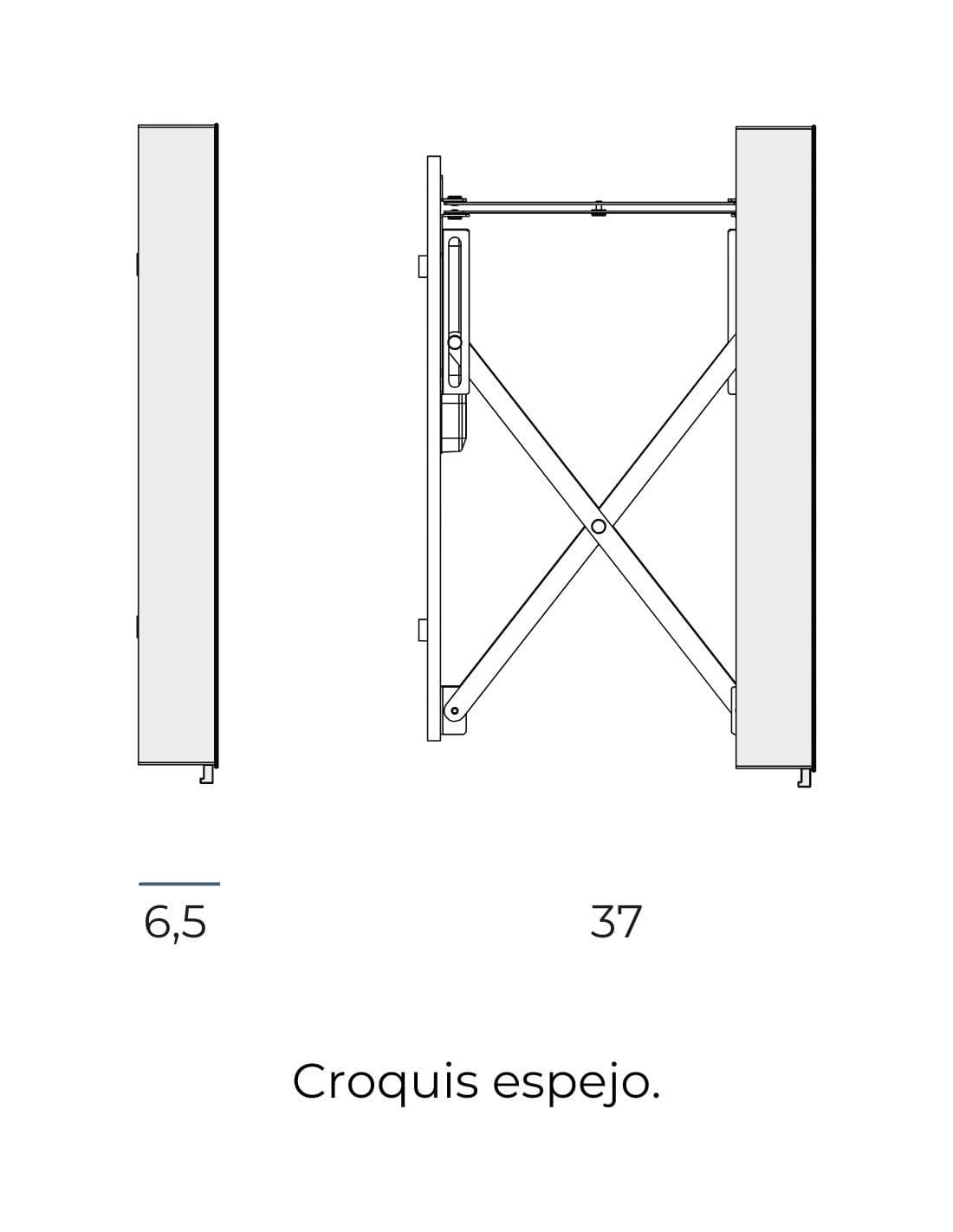 Espejo LED extensible Extend de Manillons Torrent 60x80 cm