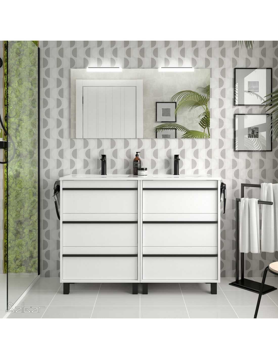 Mueble baño suspendido ATTILA 3C de Salgar 120
