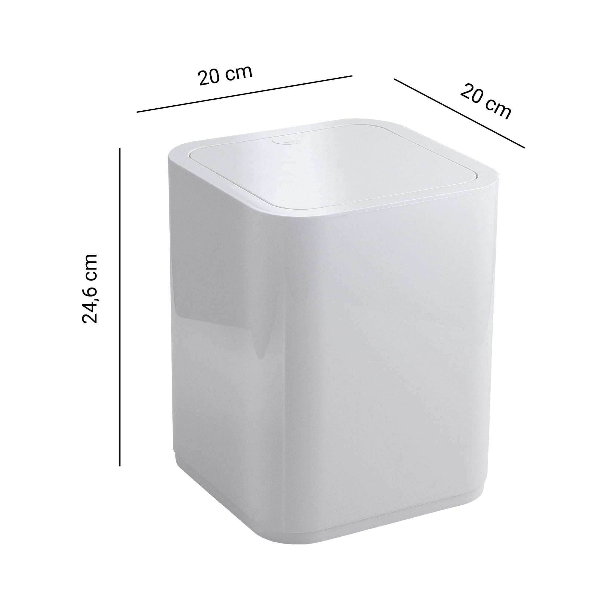 PAPELERA 8 lt SEVENTY BLANCO