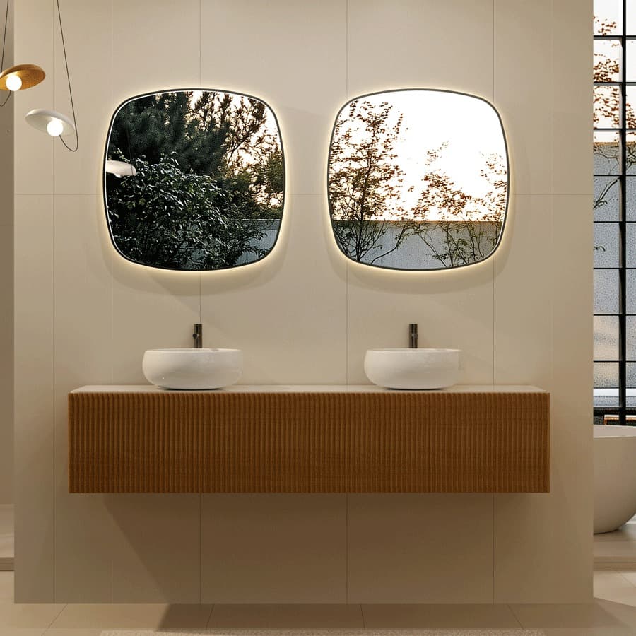 Espejo de Baño Catania Ledimex | Retroiluminado, Antivaho y 3 Colores de Luz