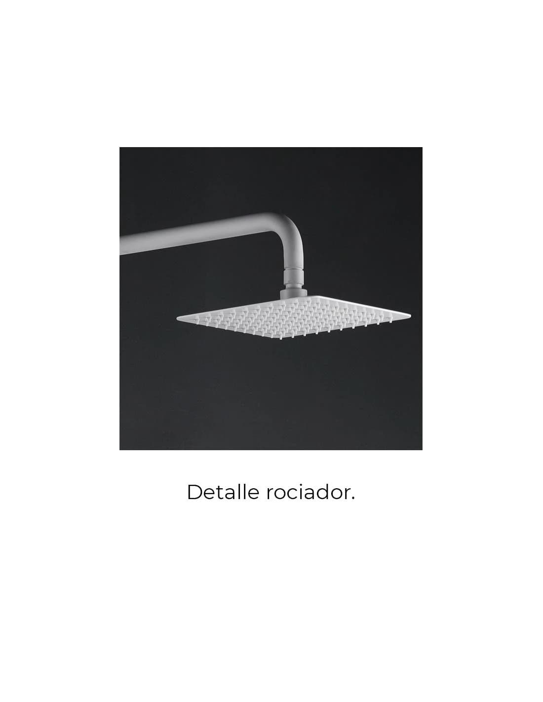 Conjunto de ducha
  monomando  Art blanco mate / BDAR025/BL