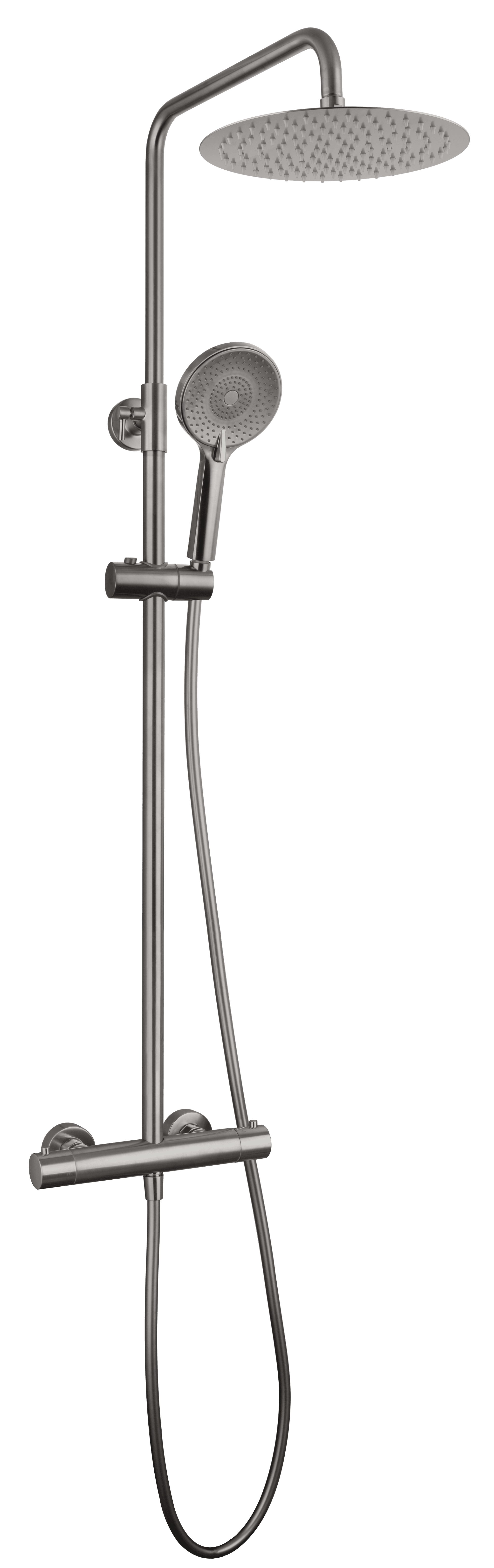 Columna de Ducha vista Round ELITE Termostática Titanio 3250T