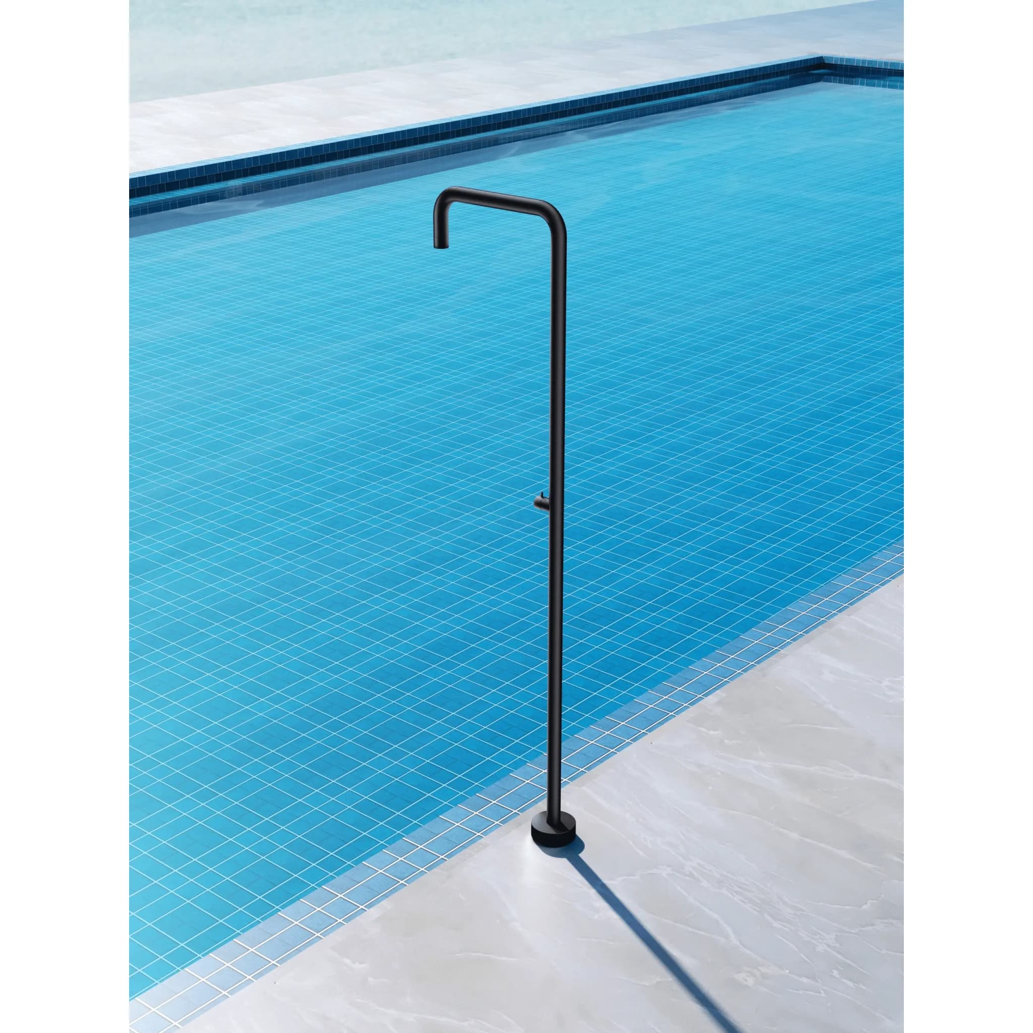 Ducha de piscina UTAH Acero S.316 Negro mate GPU010/ANG