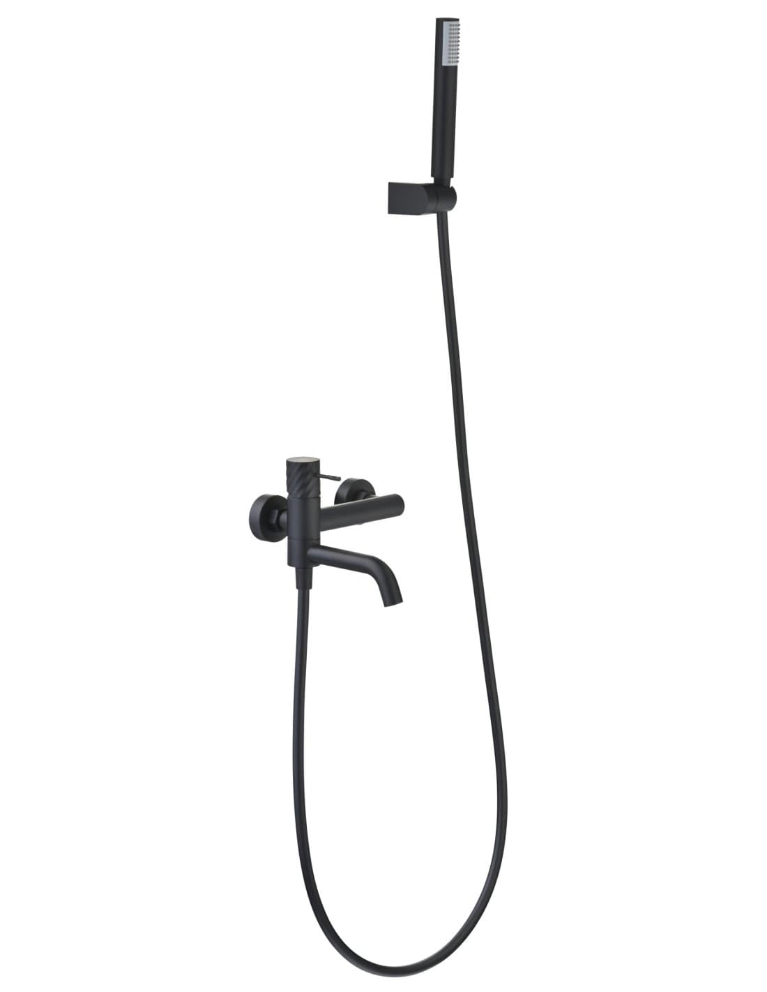 KIT BAÑO/DUCHA MONOMANDO BLESS NEGRO MATE BDB063-4NG