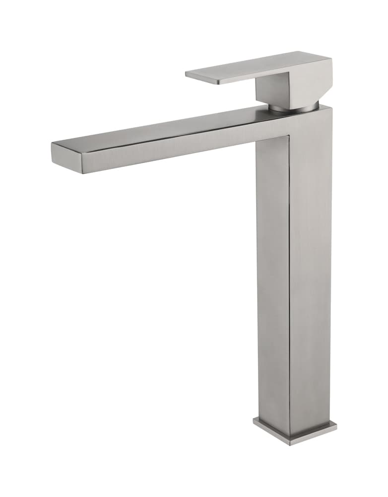 Grifo Monomando de Lavabo Alto ARMY Níquel Cepillado