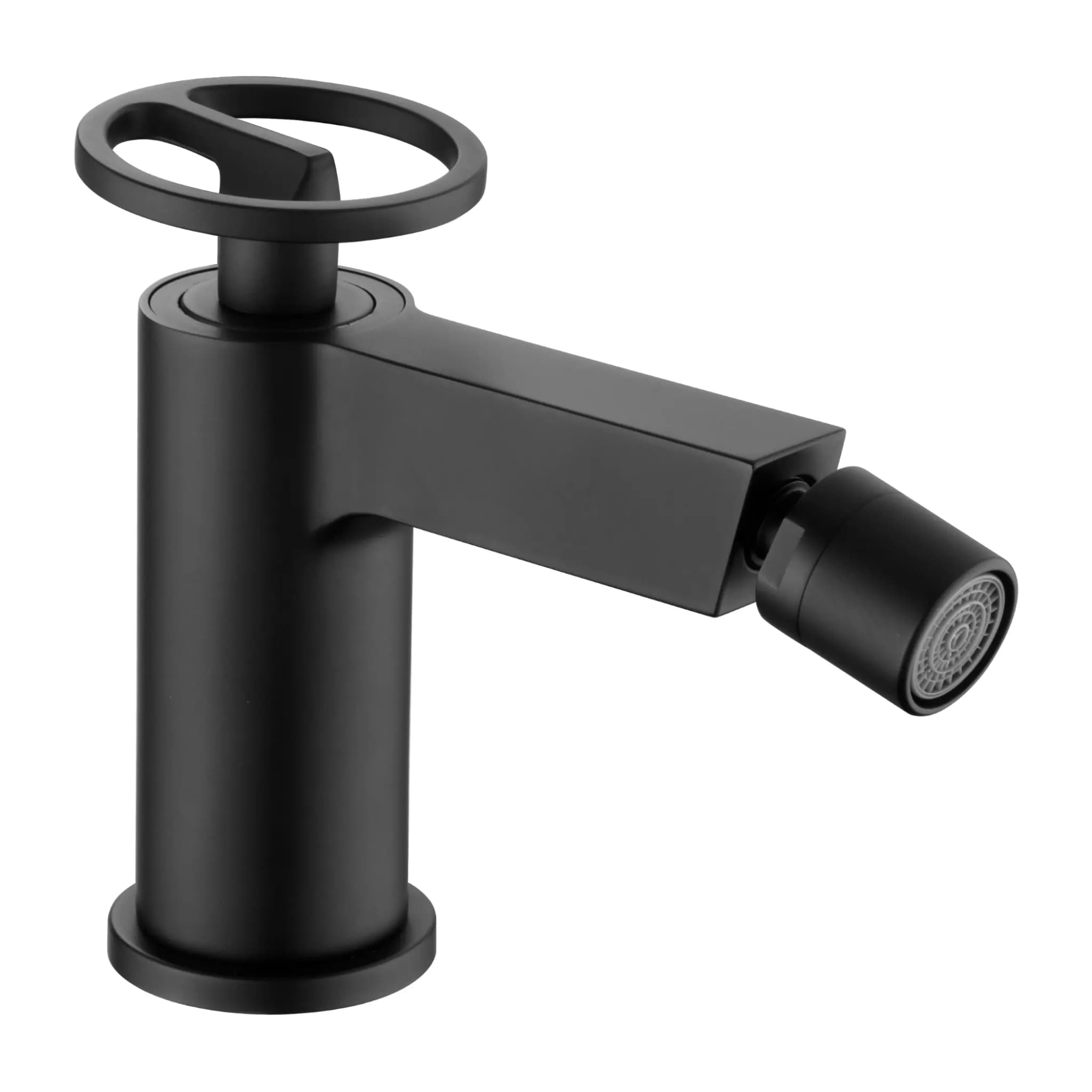 Monomando bide Olimpo negro mate / BDC033-2NG
