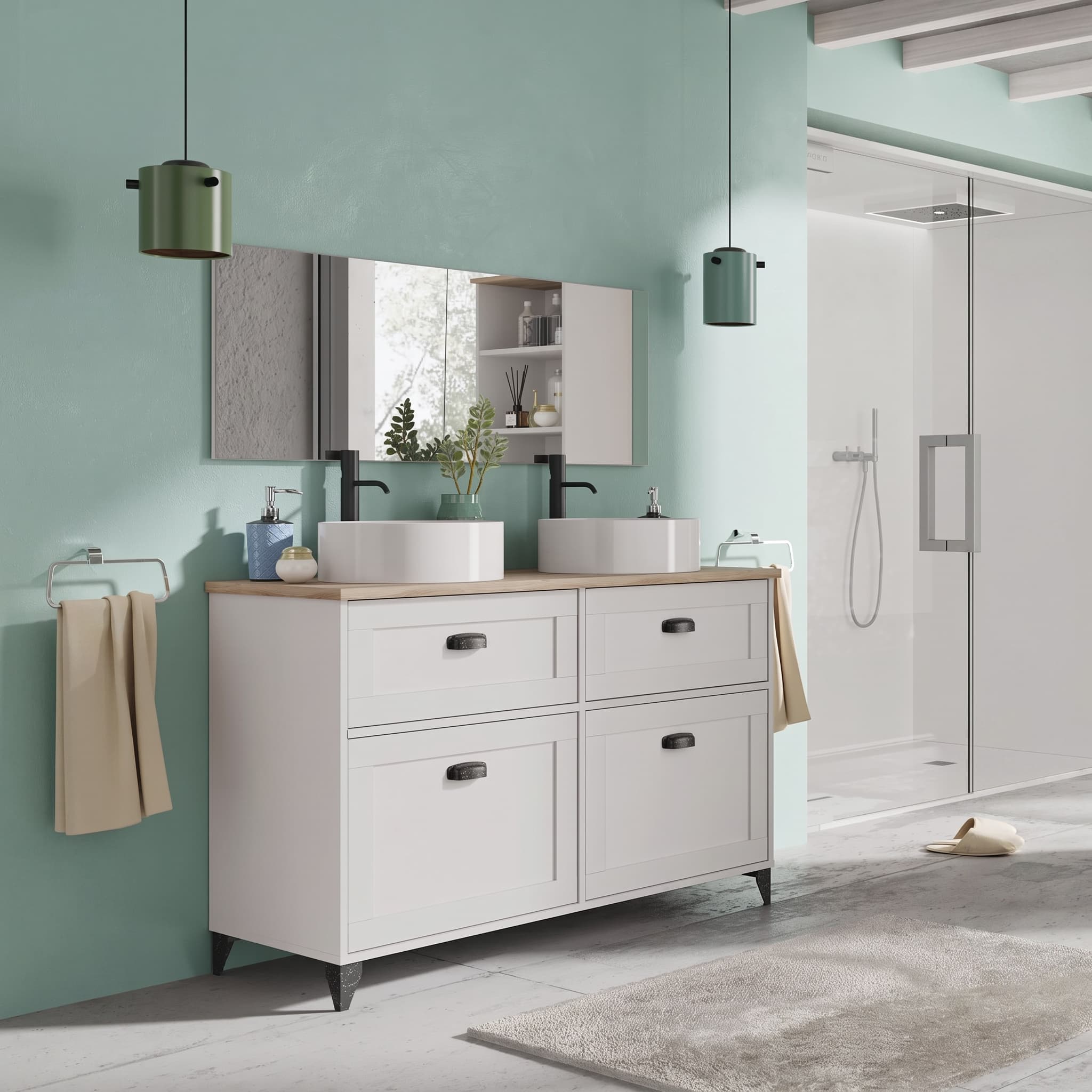 Mueble de lavabo Toscana 120 en KIT