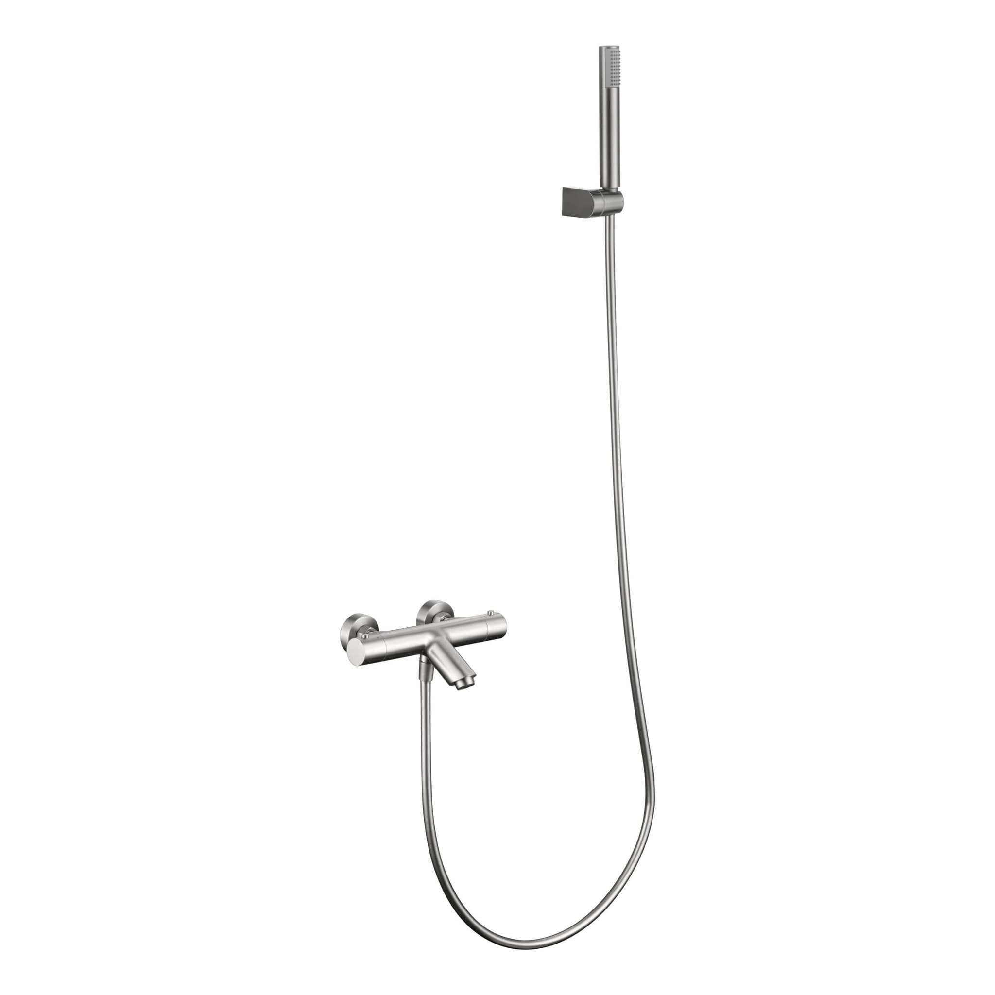 Kit baño/ducha termostatico níquel cepillado Monza / BTM039-4NQ