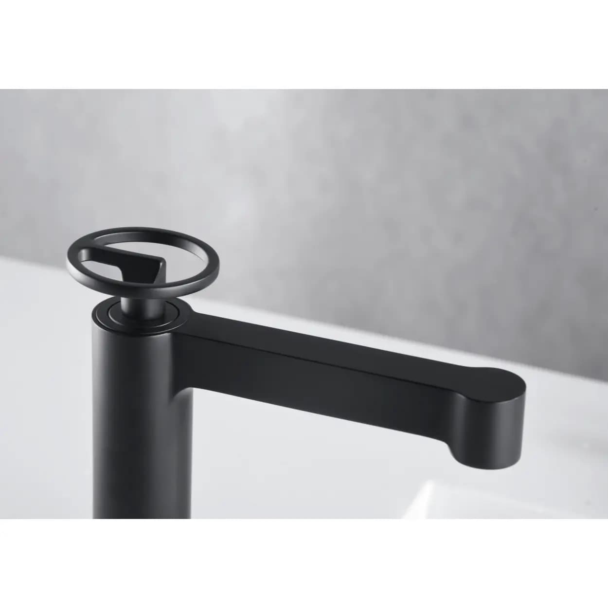 Monomando lavabo Olimpo negro mate / BDC033-1NG
