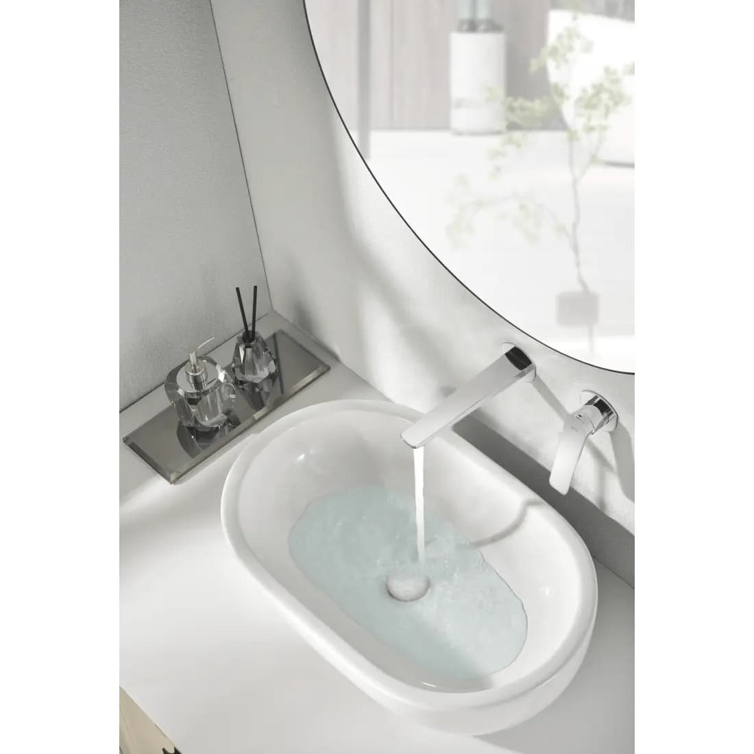 Monomando lavabo empotrado Napoles cromo / GLN047