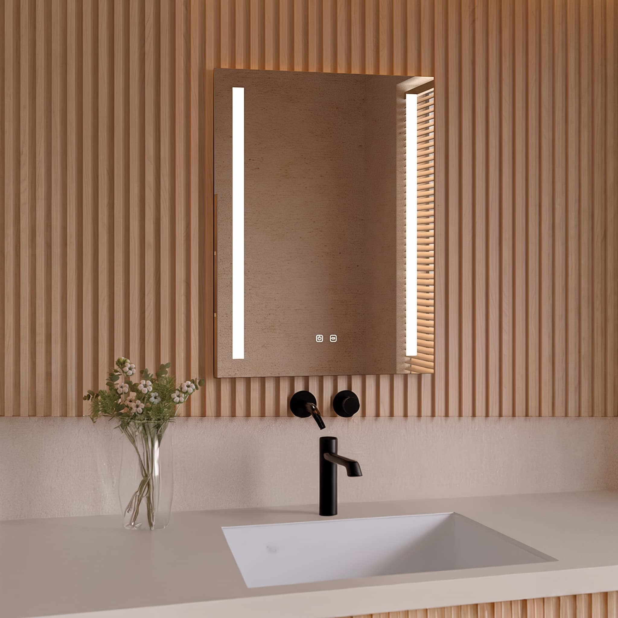 Espejo de baño con luz LED RENHU