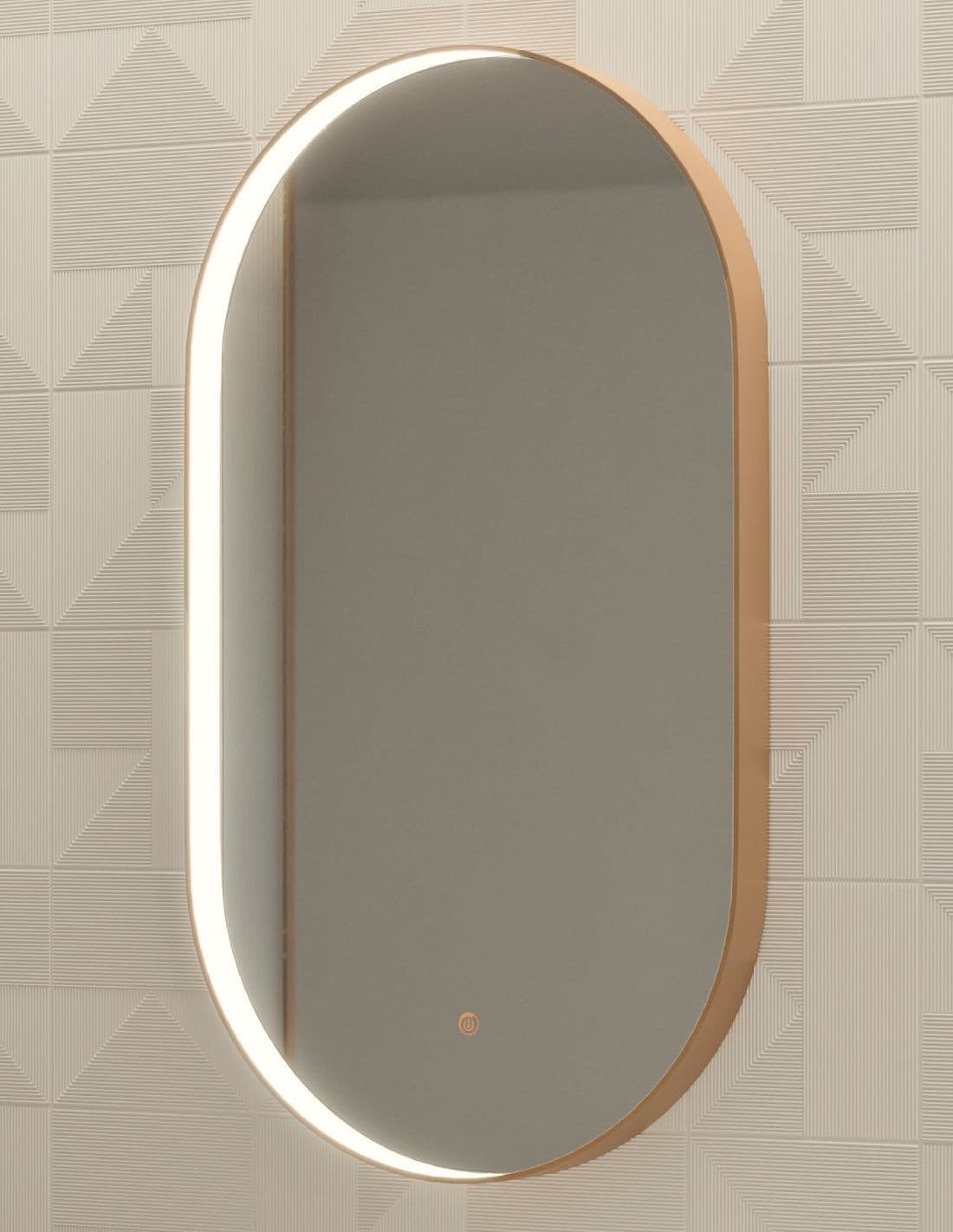 Espejo LED ovalado Swing de Manillons Torrent 50x90 cm con marco