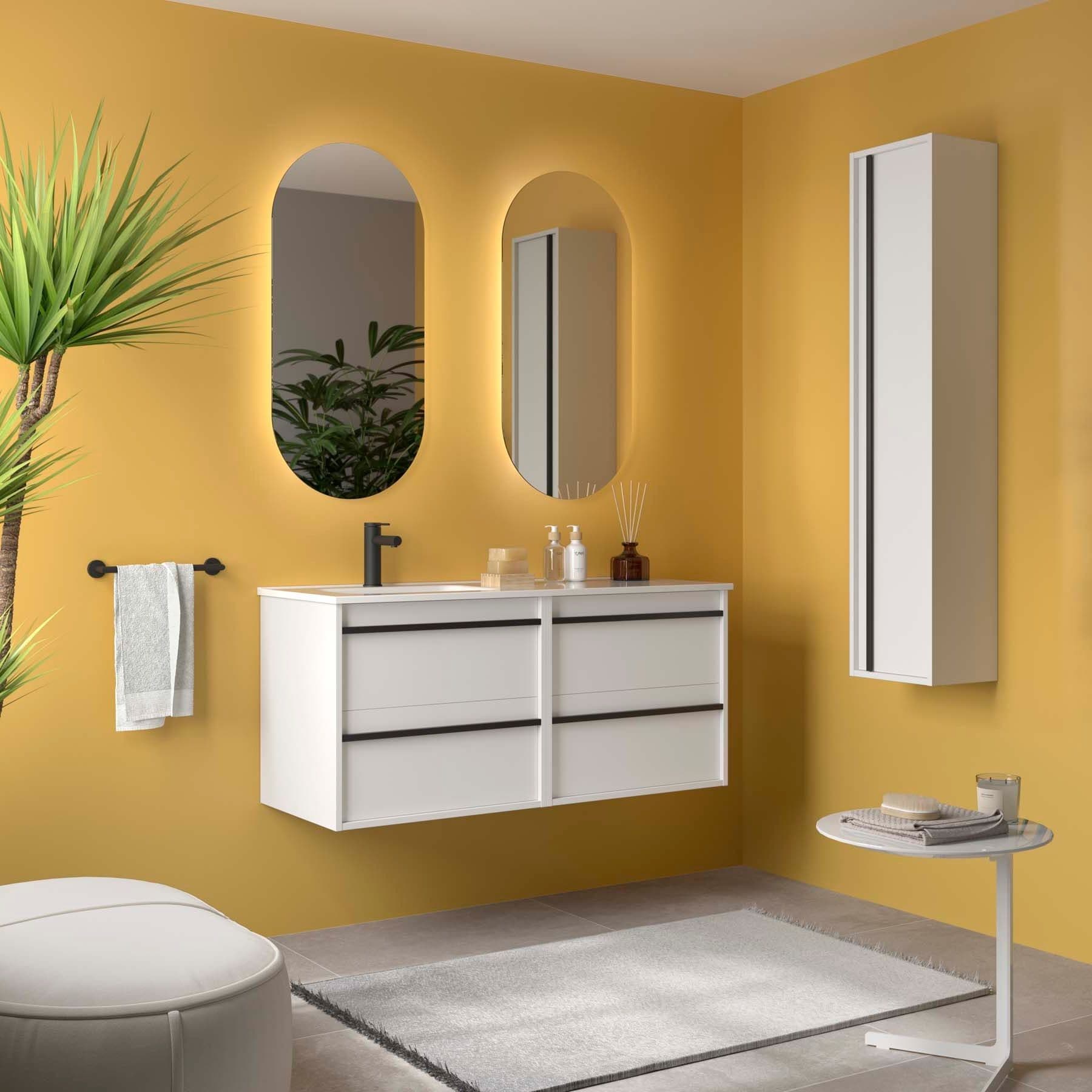 Mueble baño suspendido ATTILA de Salgar 120 Desplazado