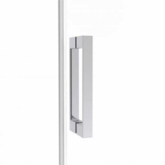Mampara frontal fijo con puerta corredera TWENTY de GME cromo