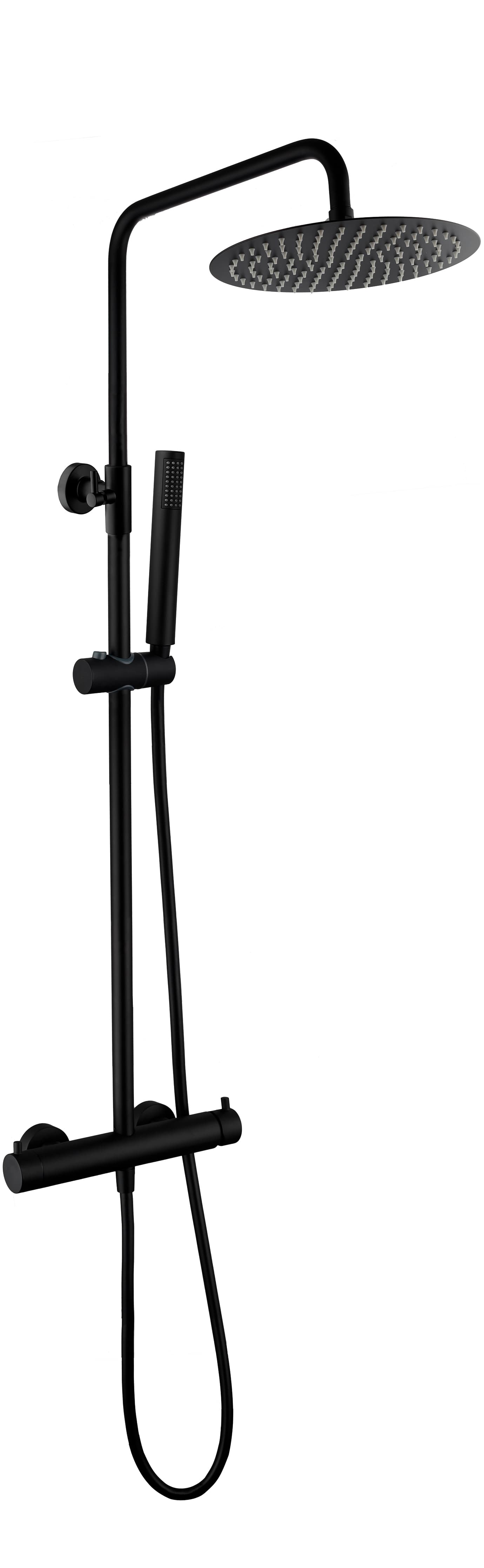 Columna de ducha monomando Inverter Unik negro mate 3295NG