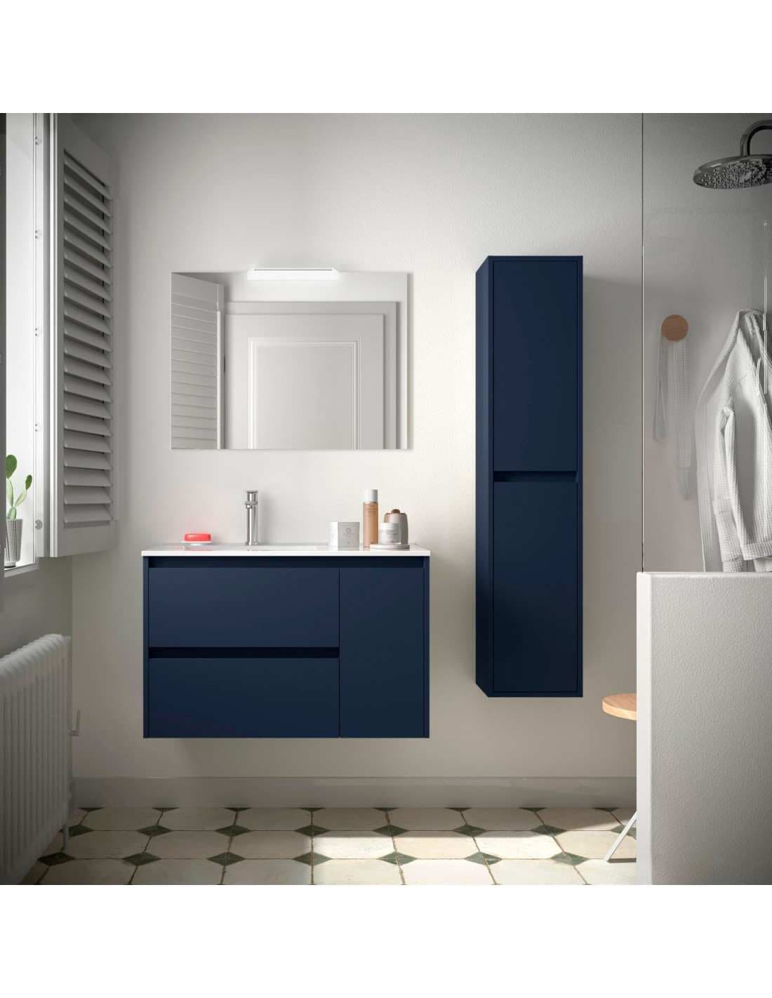 Mueble baño suspendido Noja 2C + 1P de Salgar 90