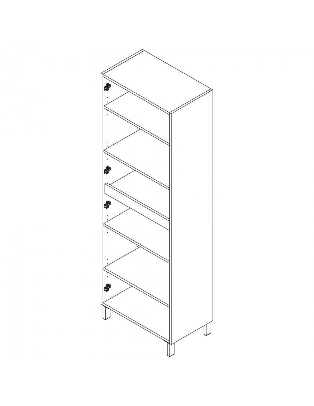 Columna auxiliar baño INFINITY 4 puertas fondo 24 cm 3