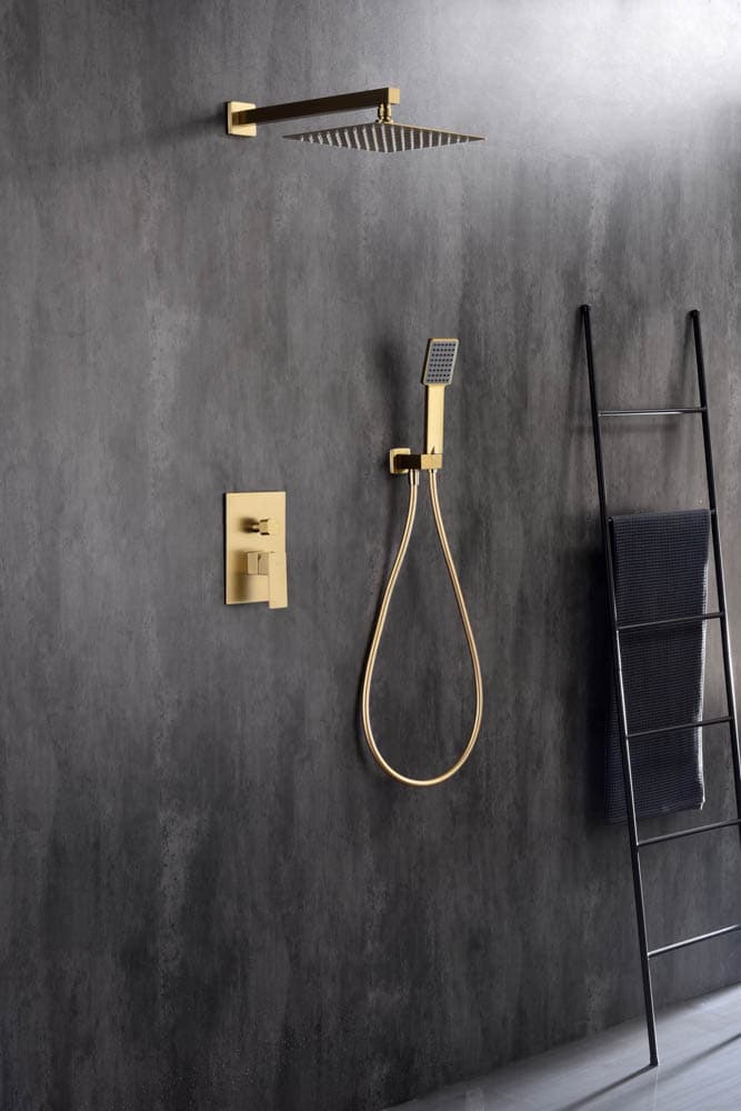 Conjunto de Ducha Empotrado DREAM Oro Cepillado