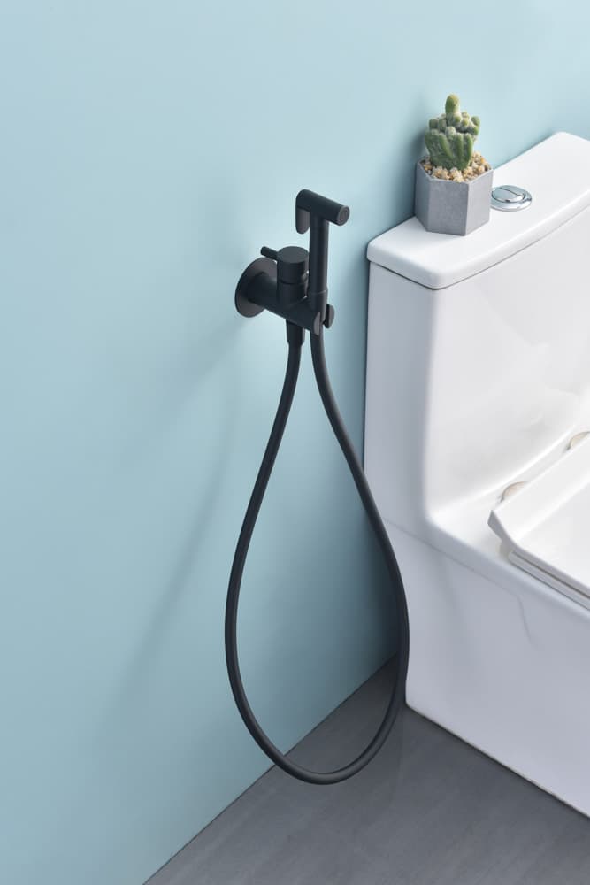 Grifo Empotrado de Bidé HARMONY Negro Mate