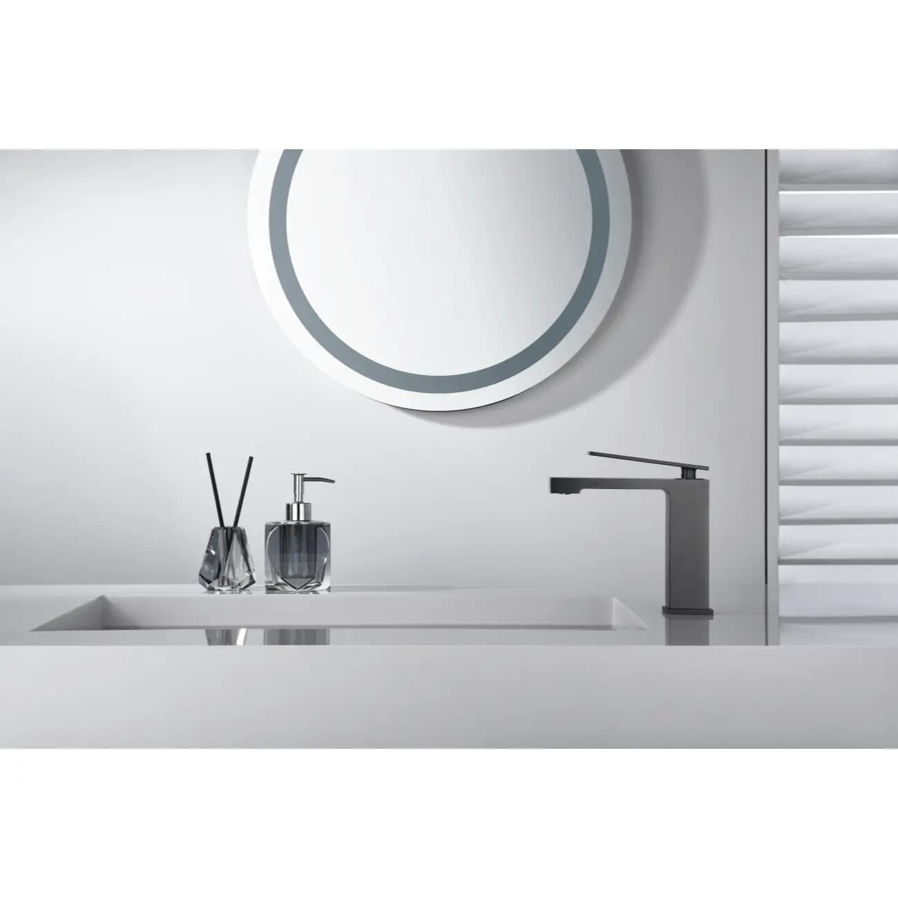Monomando lavabo Pisa black gun metal / BDP048/1BGM