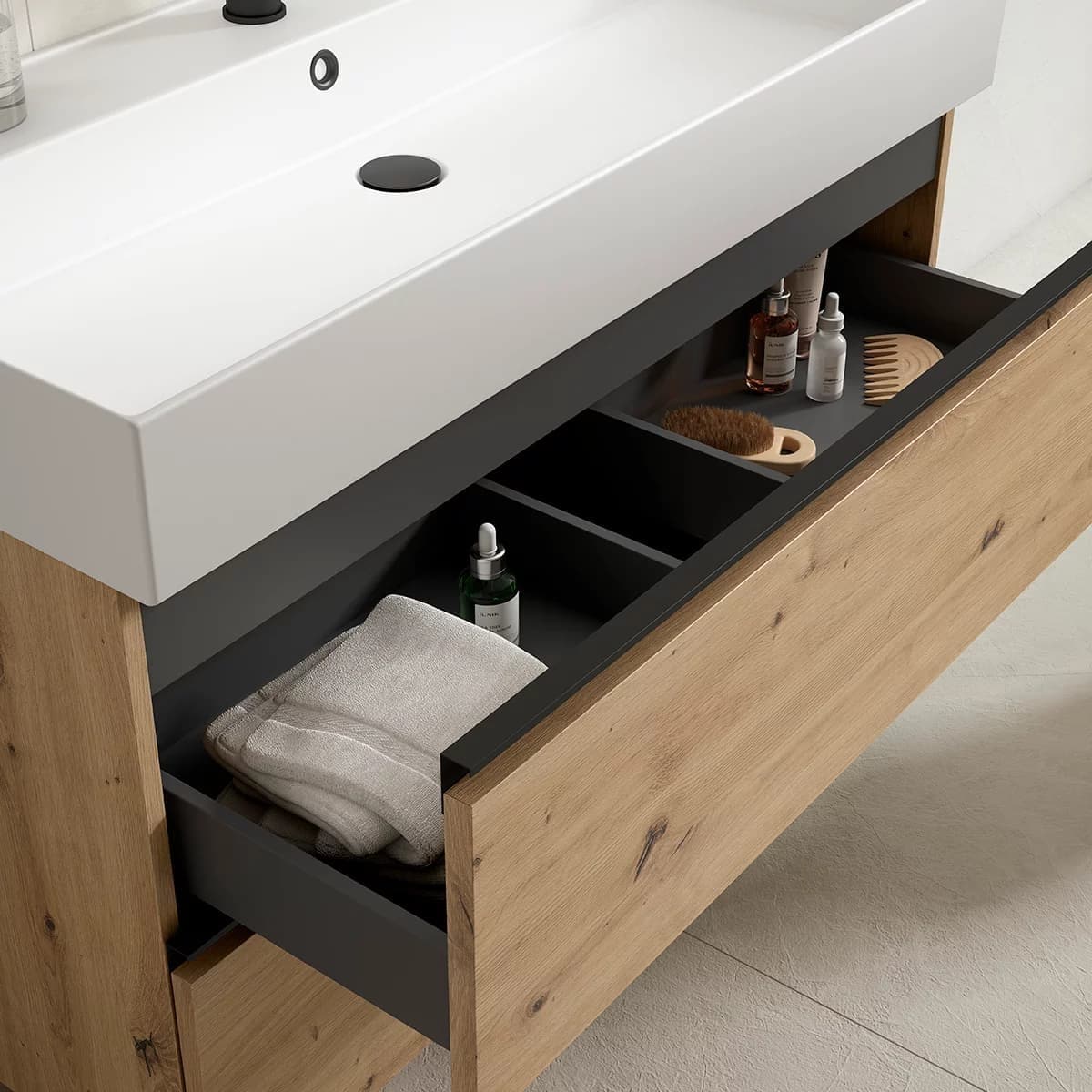 Pack oferta mueble de baño suspendido Granada 2C de Visobath