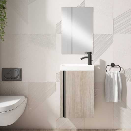 Pack mueble de baño suspendido Nido 1P de Visobath