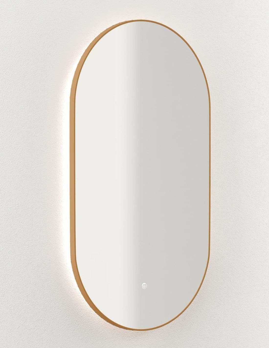 Espejo LED ovalado Haru de Manillons Torrent 50x90 cm con marco