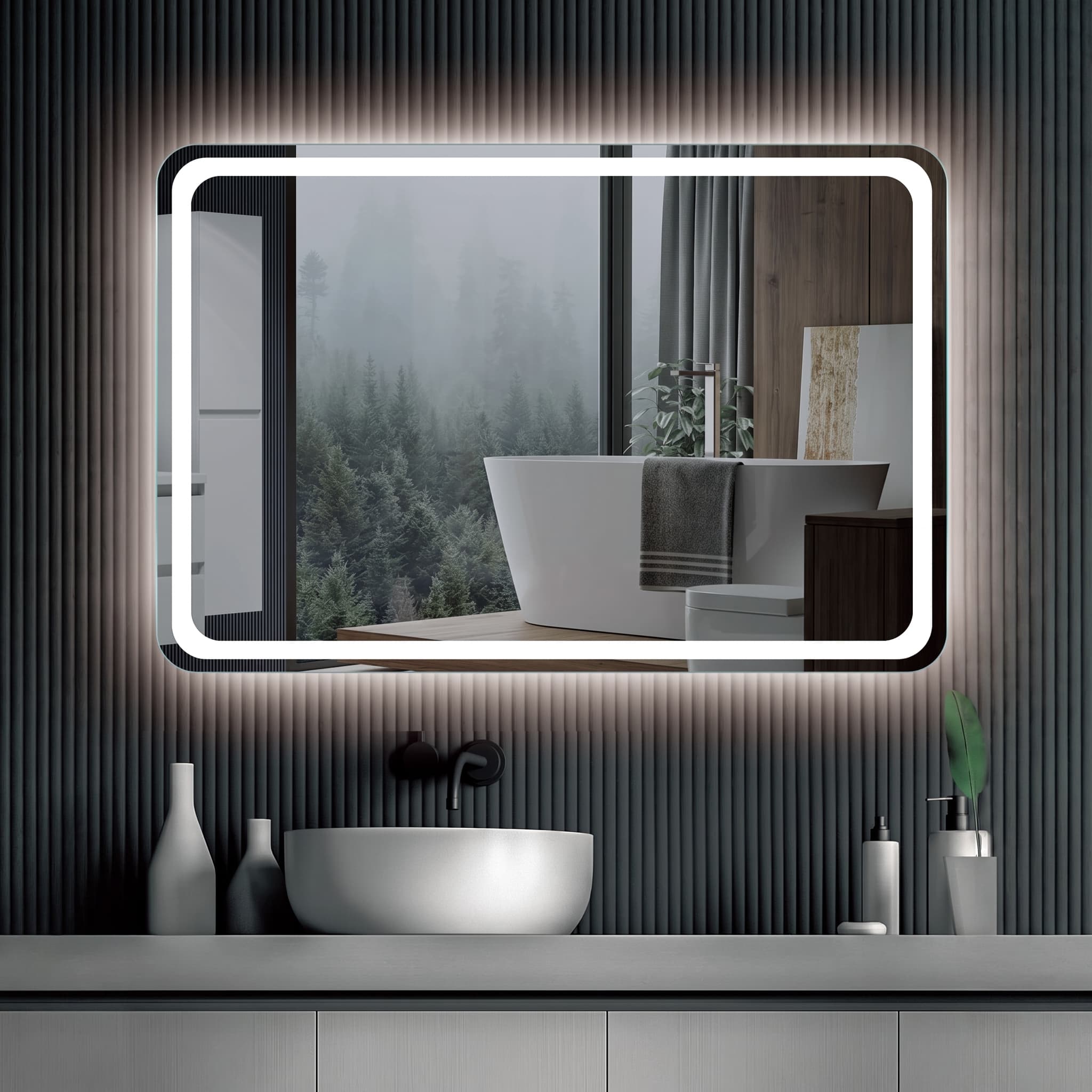 Espejo de baño con luz LED Austria Ledimex