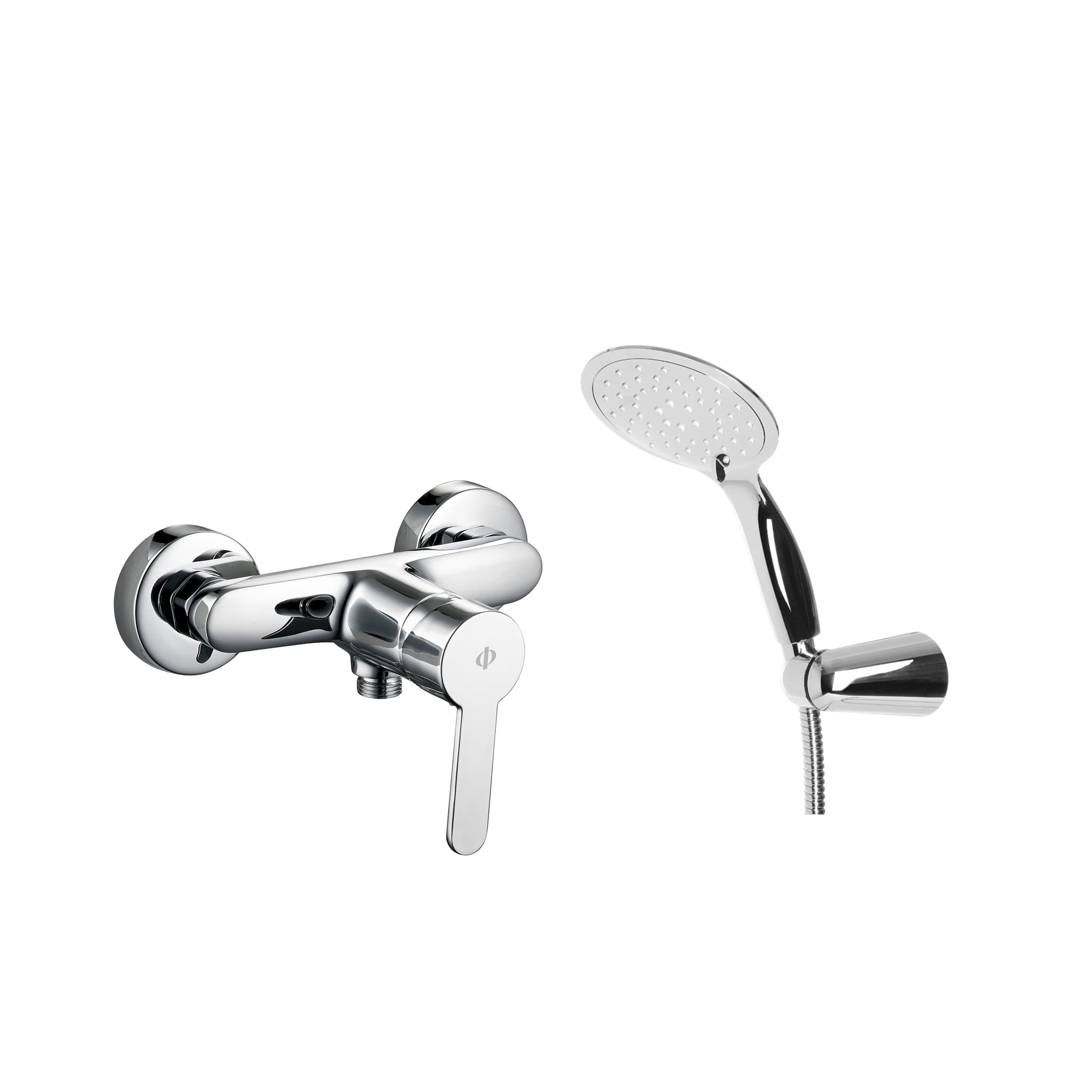 Grifo de ducha Sion cromo con kit de ducha 3149