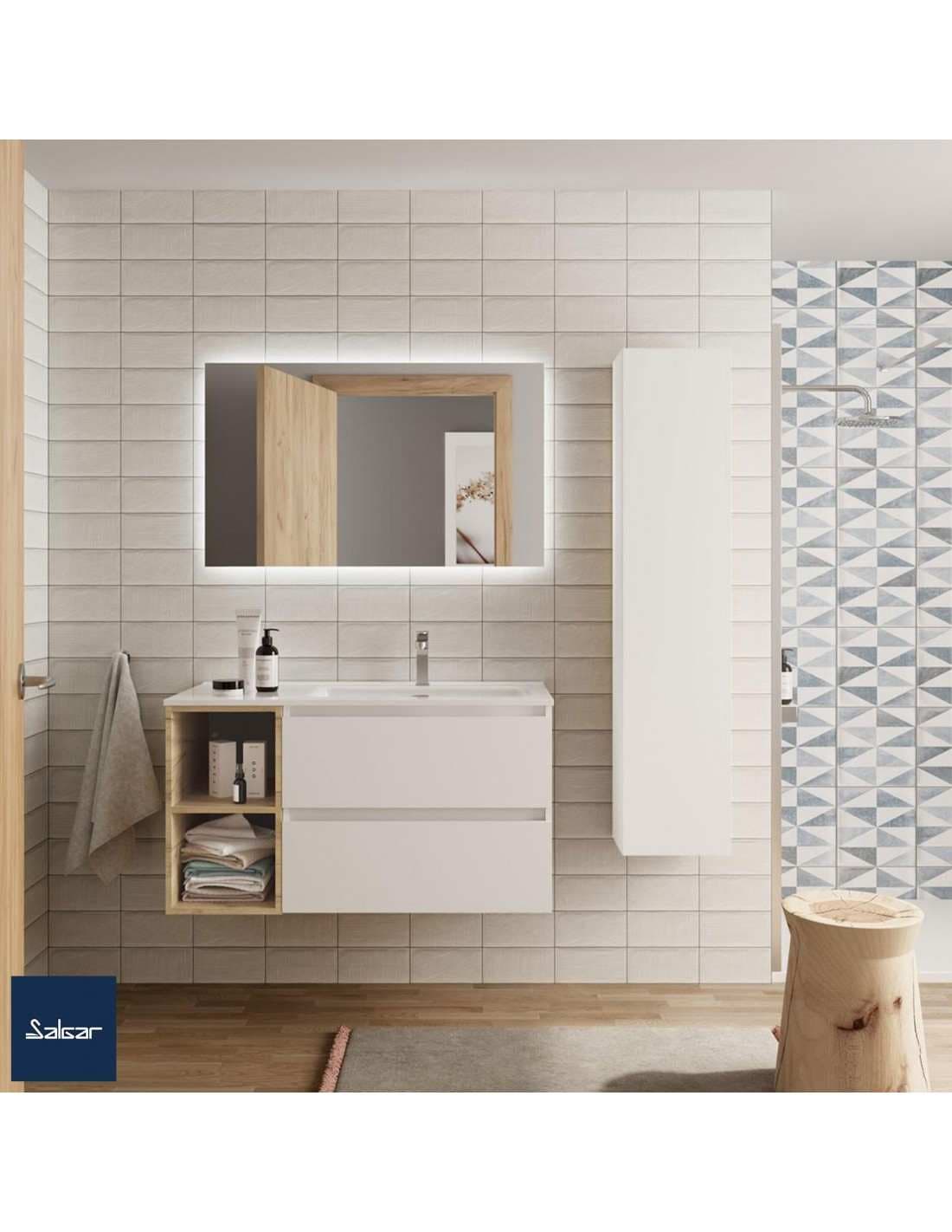 SALGAR BEQUIA Mueble de baño suspendido 100+ Lavabo Constanza