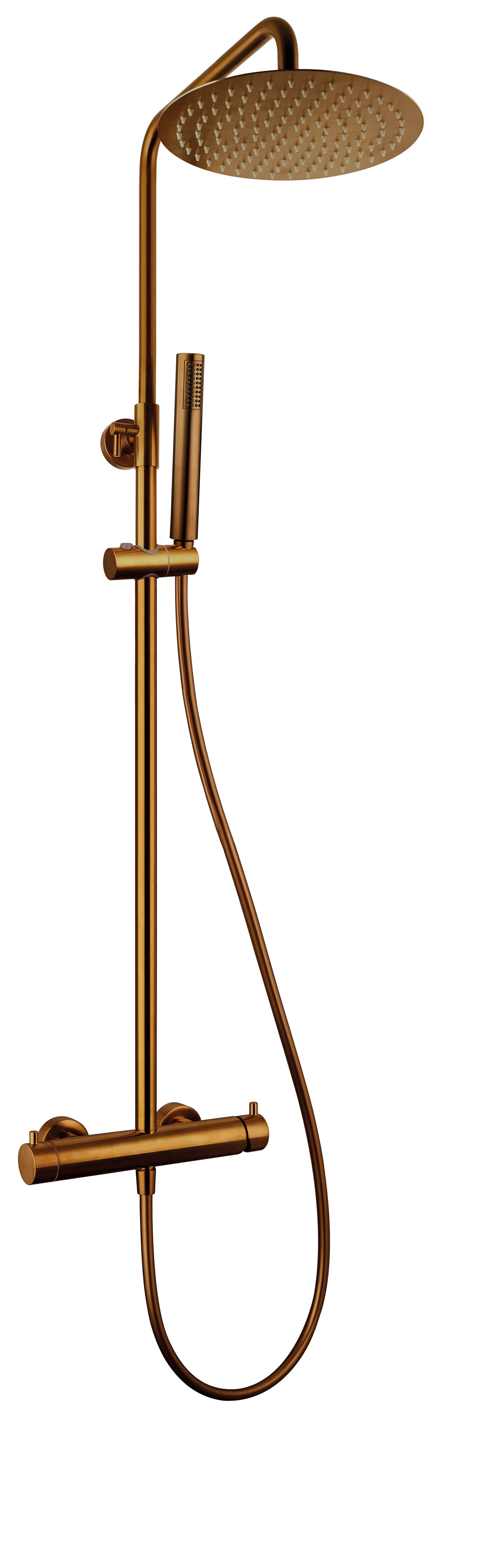 Columna de ducha monomando Inverter Unik cobre cepillado 3295CB