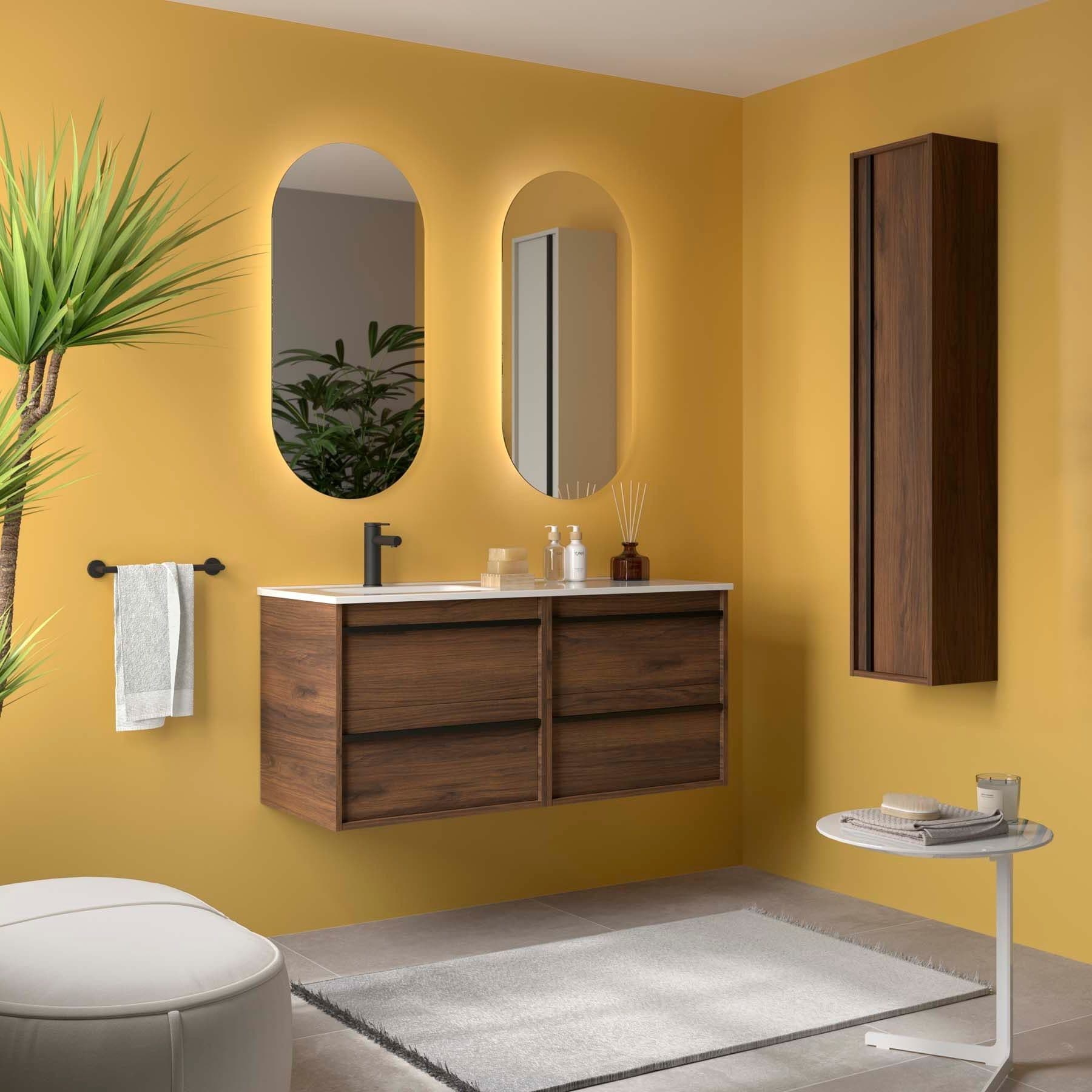 Mueble baño suspendido ATTILA de Salgar 120 Desplazado
