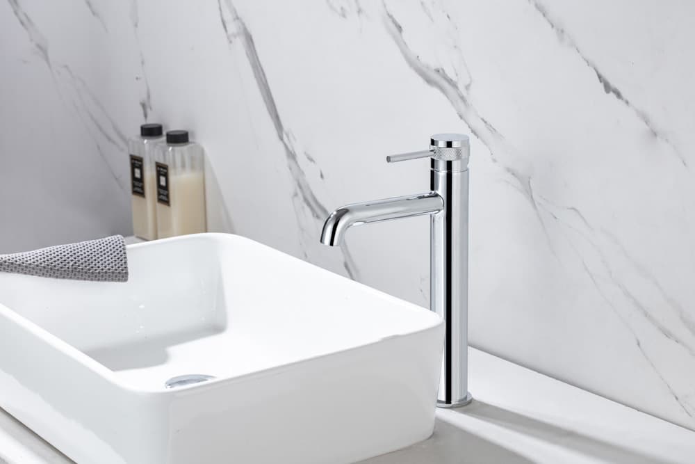 Grifo Monomando Alto de Lavabo DIAMOND Cromo